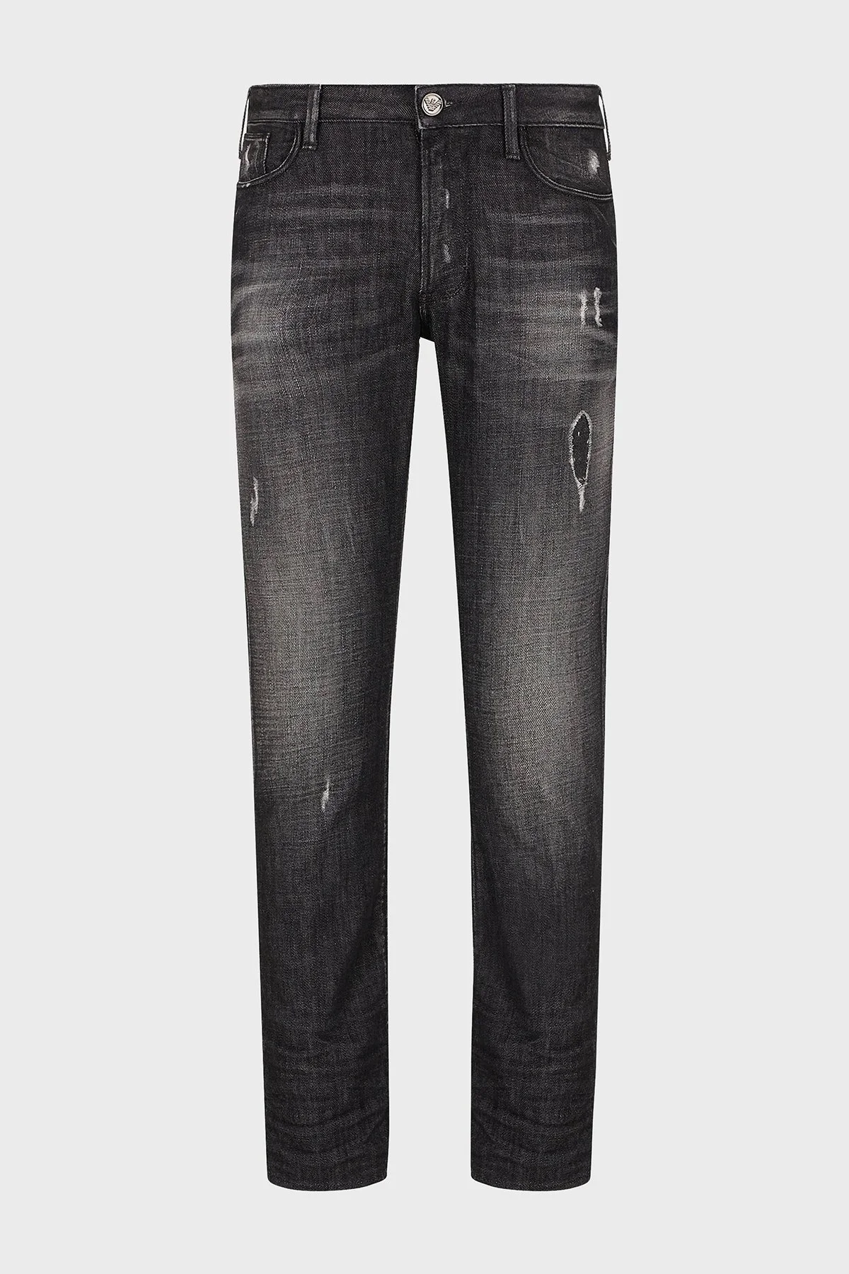 Emporio Armani J06 Düşük Bel Slim Fit Dar Paça Jeans Erkek Kot Pantolon 3D1J06 1D14Z 0006 SİYAH - 5