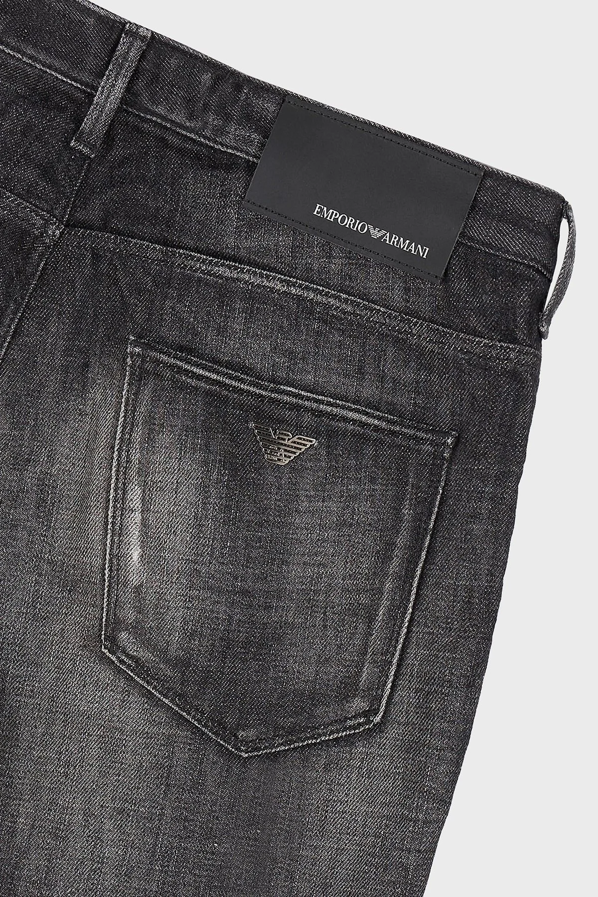 Emporio Armani J06 Düşük Bel Slim Fit Dar Paça Jeans Erkek Kot Pantolon 3D1J06 1D14Z 0006 SİYAH - 6