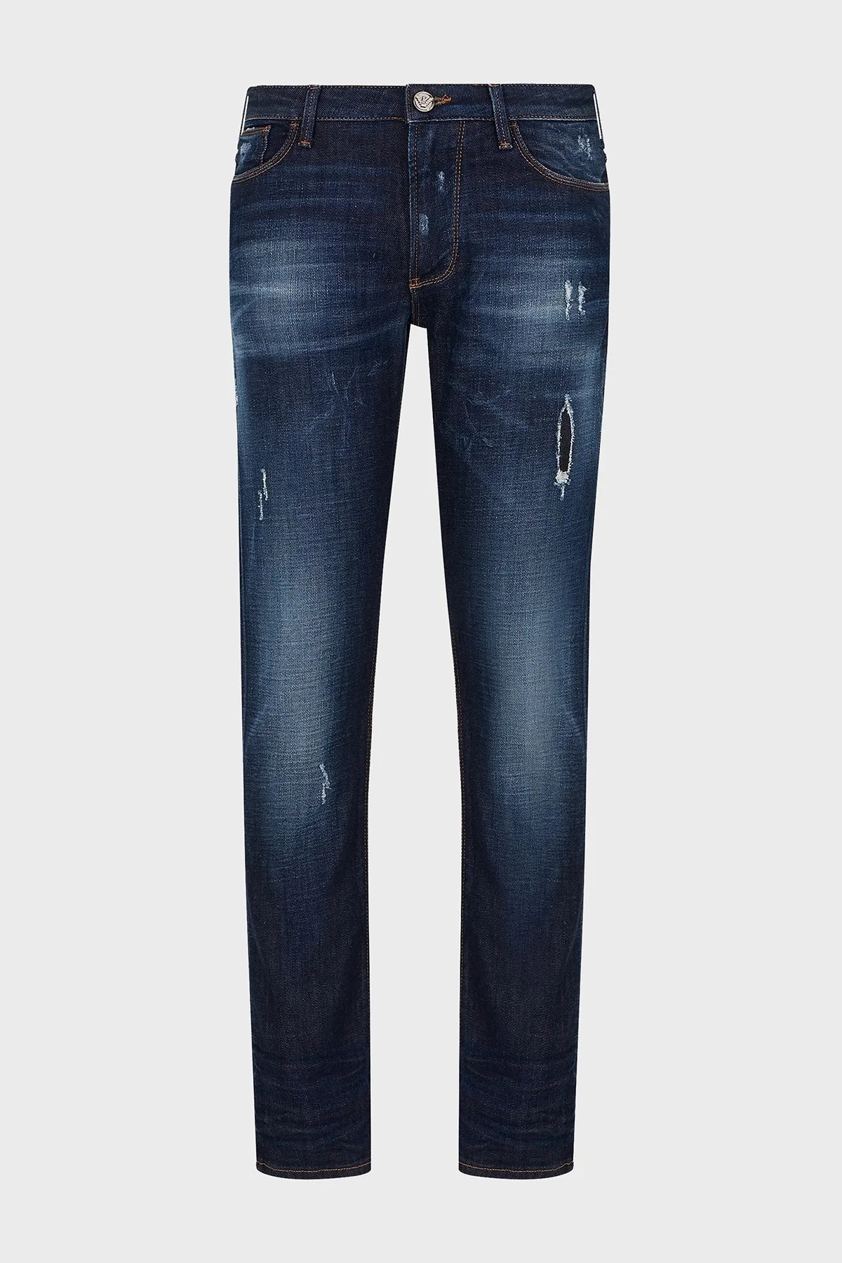 Emporio Armani J06 Düşük Bel Slim Fit Dar Paça Jeans Erkek Kot Pantolon 3D1J06 1D14Z 0942 LACİVERT - 5