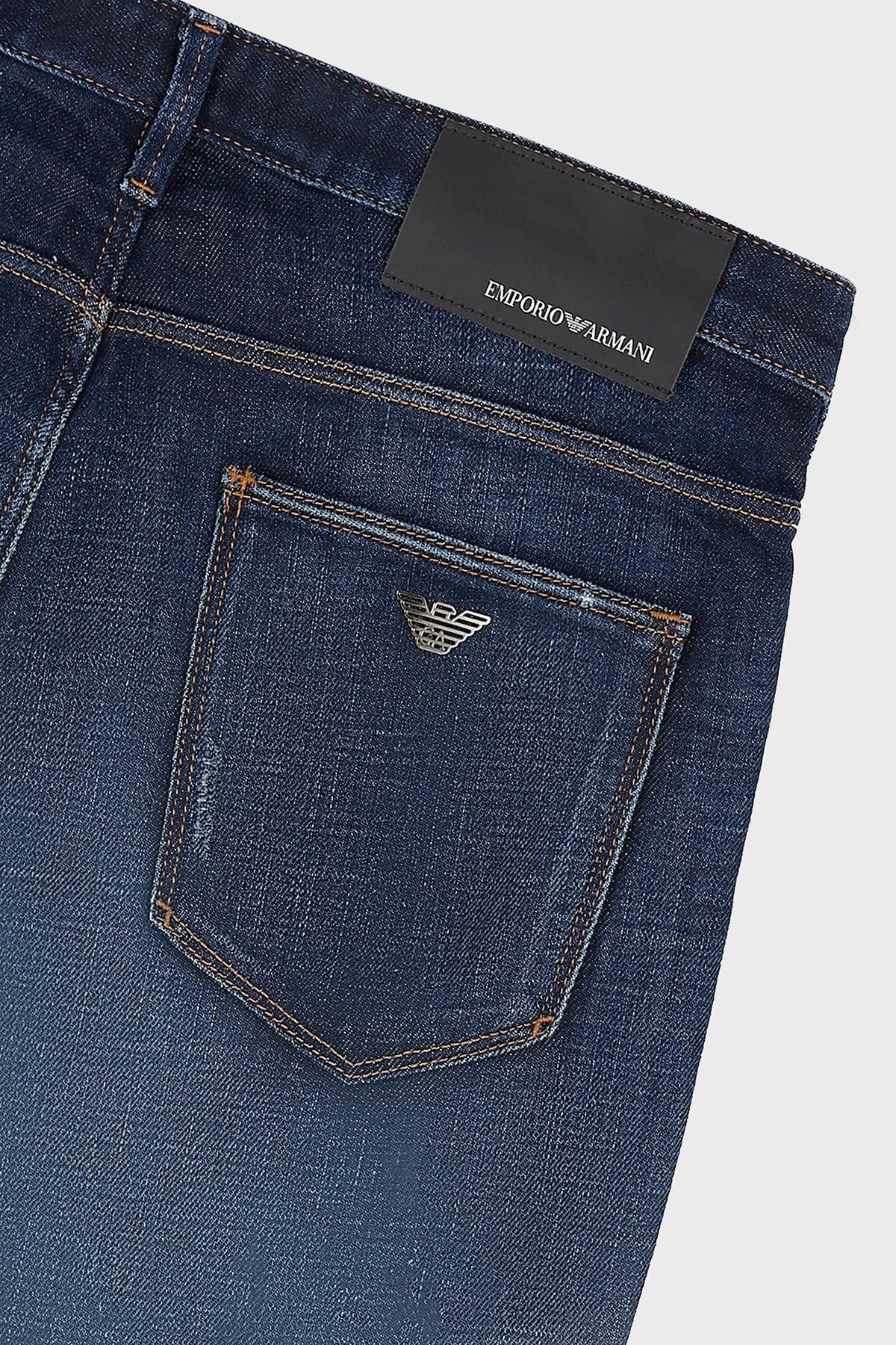 Emporio Armani J06 Düşük Bel Slim Fit Dar Paça Jeans Erkek Kot Pantolon 3D1J06 1D14Z 0942 LACİVERT - 6