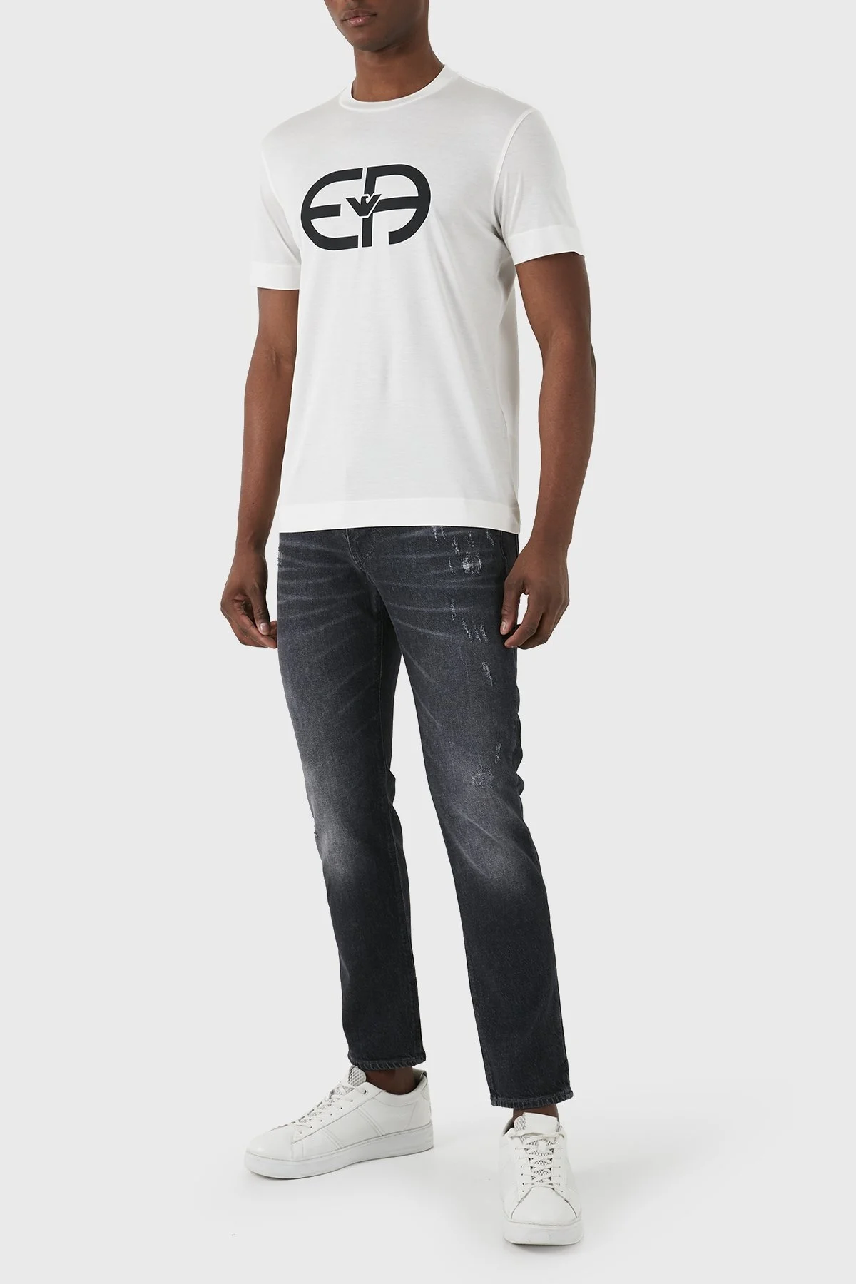 Emporio Armani J06 Düşük Bel Slim Fit Jeans Erkek Kot Pantolon 3D1J06 1D06Z 0007 SİYAH - 1