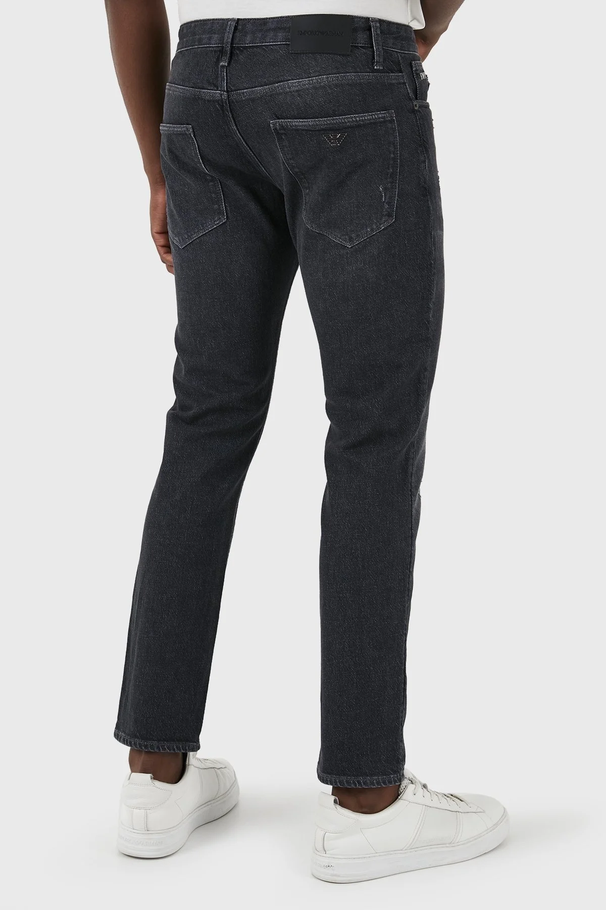 Emporio Armani J06 Düşük Bel Slim Fit Jeans Erkek Kot Pantolon 3D1J06 1D06Z 0007 SİYAH - 5
