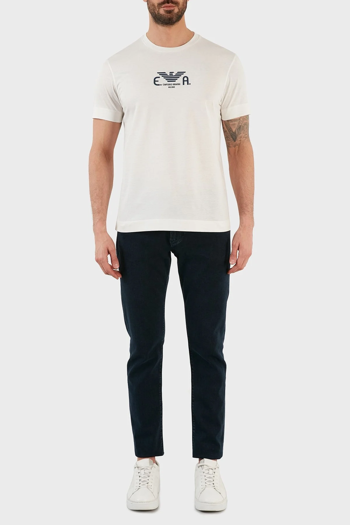 Emporio Armani Slim Fit Cepli Pamuklu J06 Jeans Erkek Kot Pantolon 8N1J06 1G0IZ 0942 LACİVERT - 1