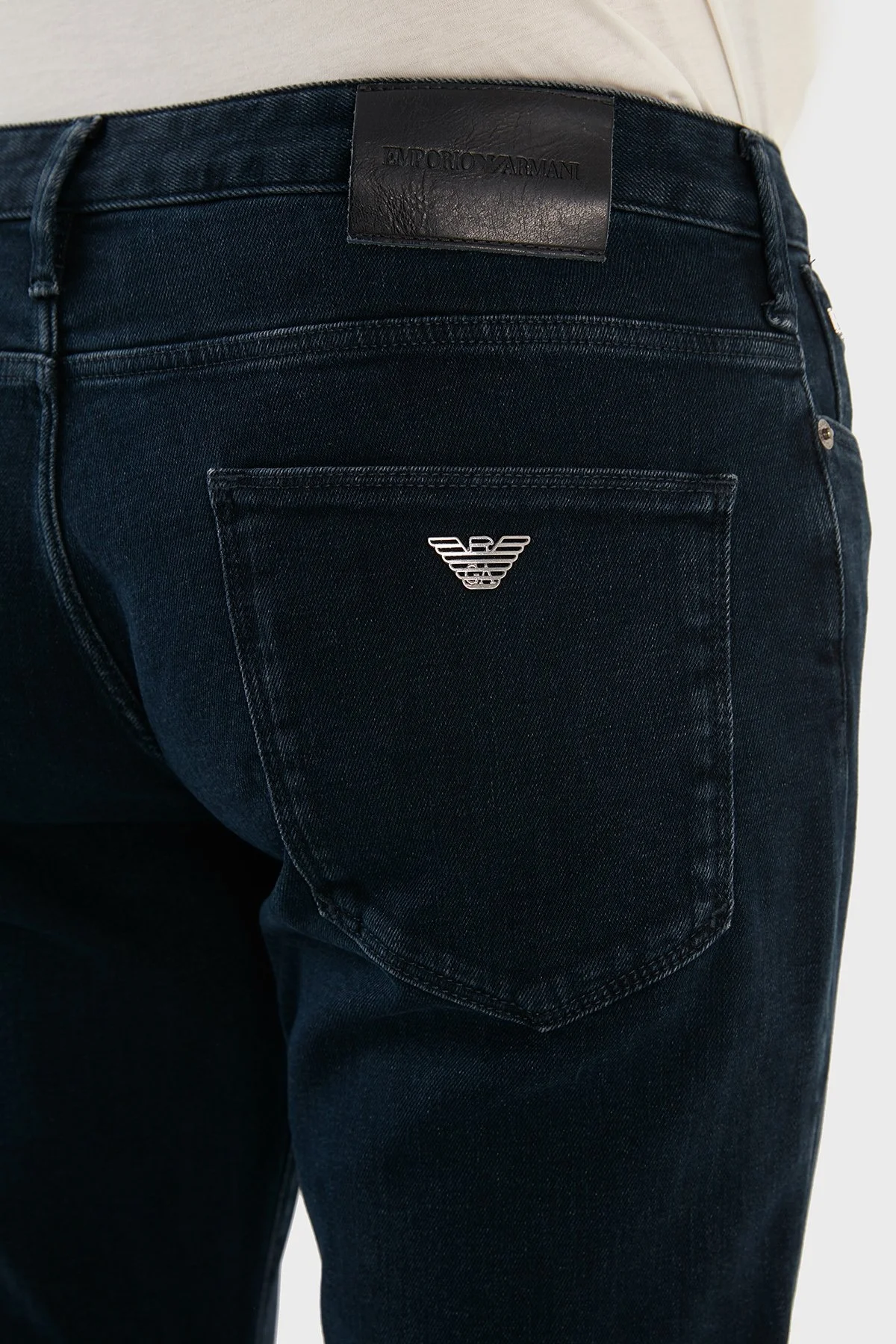 Emporio Armani Slim Fit Cepli Pamuklu J06 Jeans Erkek Kot Pantolon 8N1J06 1G0IZ 0942 LACİVERT - 7