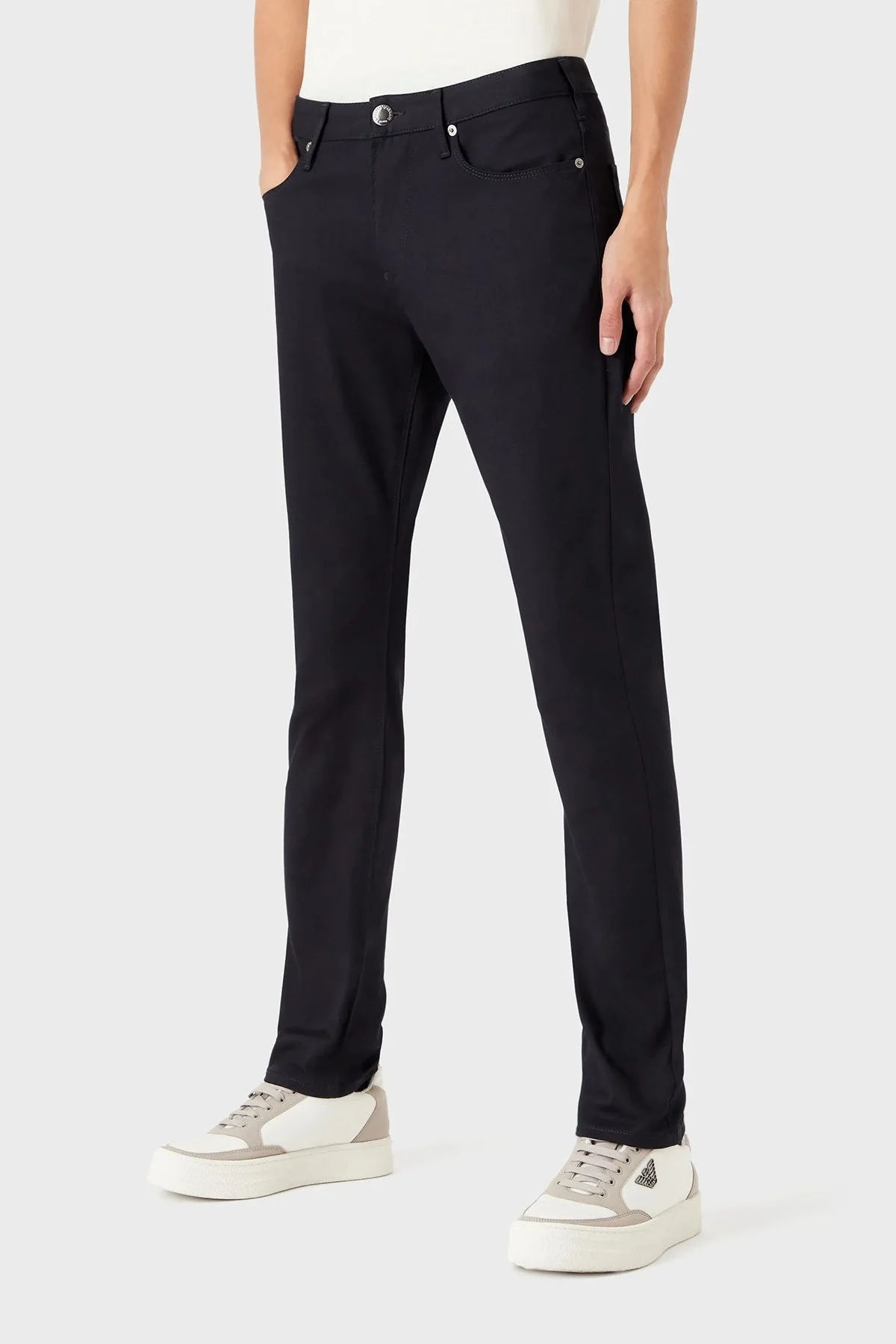 Emporio Armani Pamuklu Düşük Bel Slim Fit Cepli J06 Jeans Erkek Kot Pantolon 8N1J06 1NJ9Z 0920 LACİVERT - 1