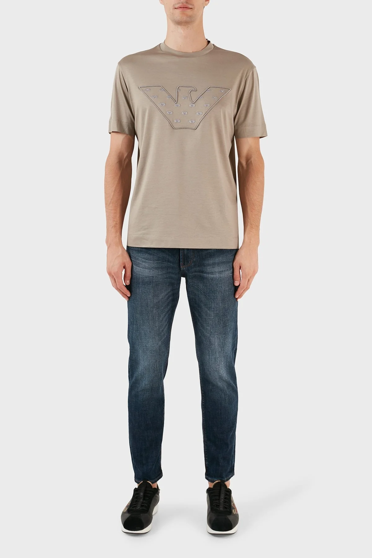 Emporio Armani J06 Pamuklu Düşük Bel Dar Paça Slim Fit Jeans Erkek Kot Pantolon 6R1J06 1DRGZ 0941 MAVİ - 4