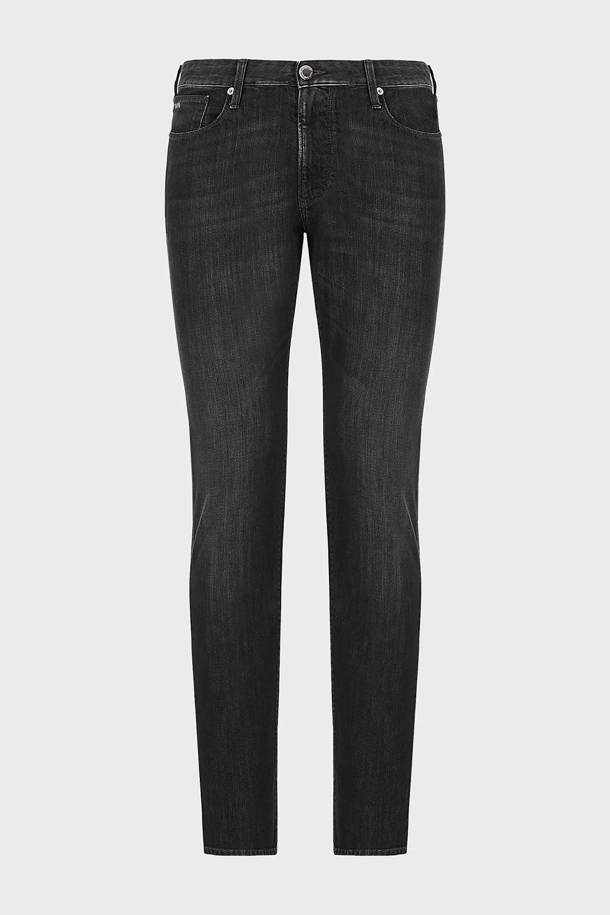 Emporio Armani J06 Pamuklu Düşük Bel Regular Fit Düz Paça Jeans Erkek Kot Pantolon 8N1J06 1D5QZ 0006 SİYAH - 6