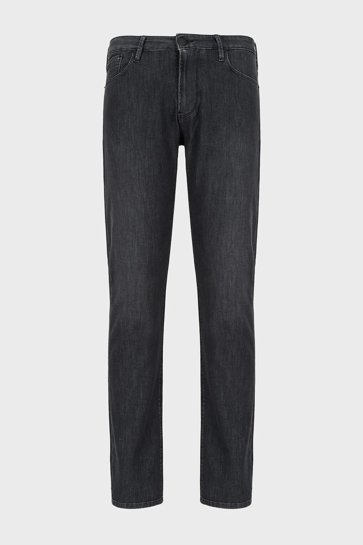 Emporio Armani J06 Pamuklu Düşük Bel Regular Fit Düz Paça Jeans Erkek Kot Pantolon 8N1J06 1D85Z 0006 SİYAH - 5