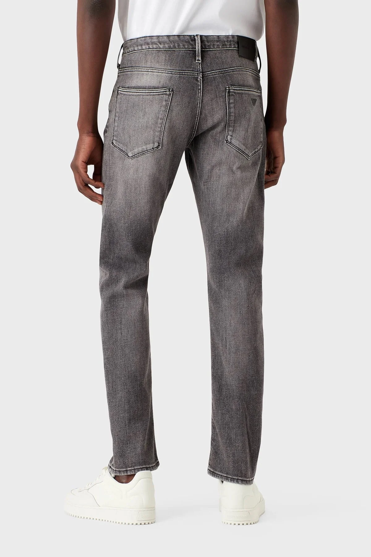 Emporio Armani J06 Pamuklu Düşük Bel Slim Fit Jeans Erkek Kot Pantolon 3R1J06 1D0CZ 0006 GRİ - 2