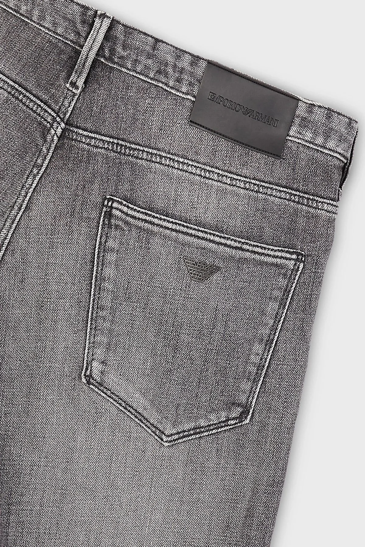 Emporio Armani J06 Pamuklu Düşük Bel Slim Fit Jeans Erkek Kot Pantolon 3R1J06 1D0CZ 0006 GRİ - 5