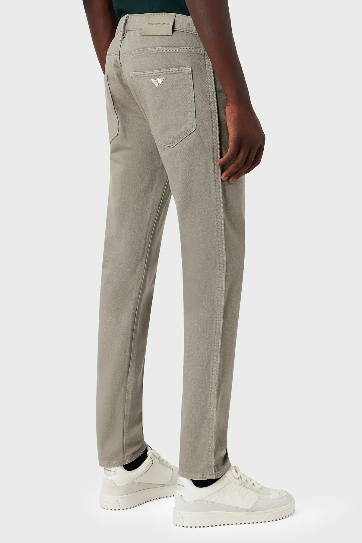 Emporio Armani J06 Pamuklu Düşük Bel Slim Fit Jeans Erkek Kot Pantolon 6R1J06 1N03Z 0643 GRİ - 3