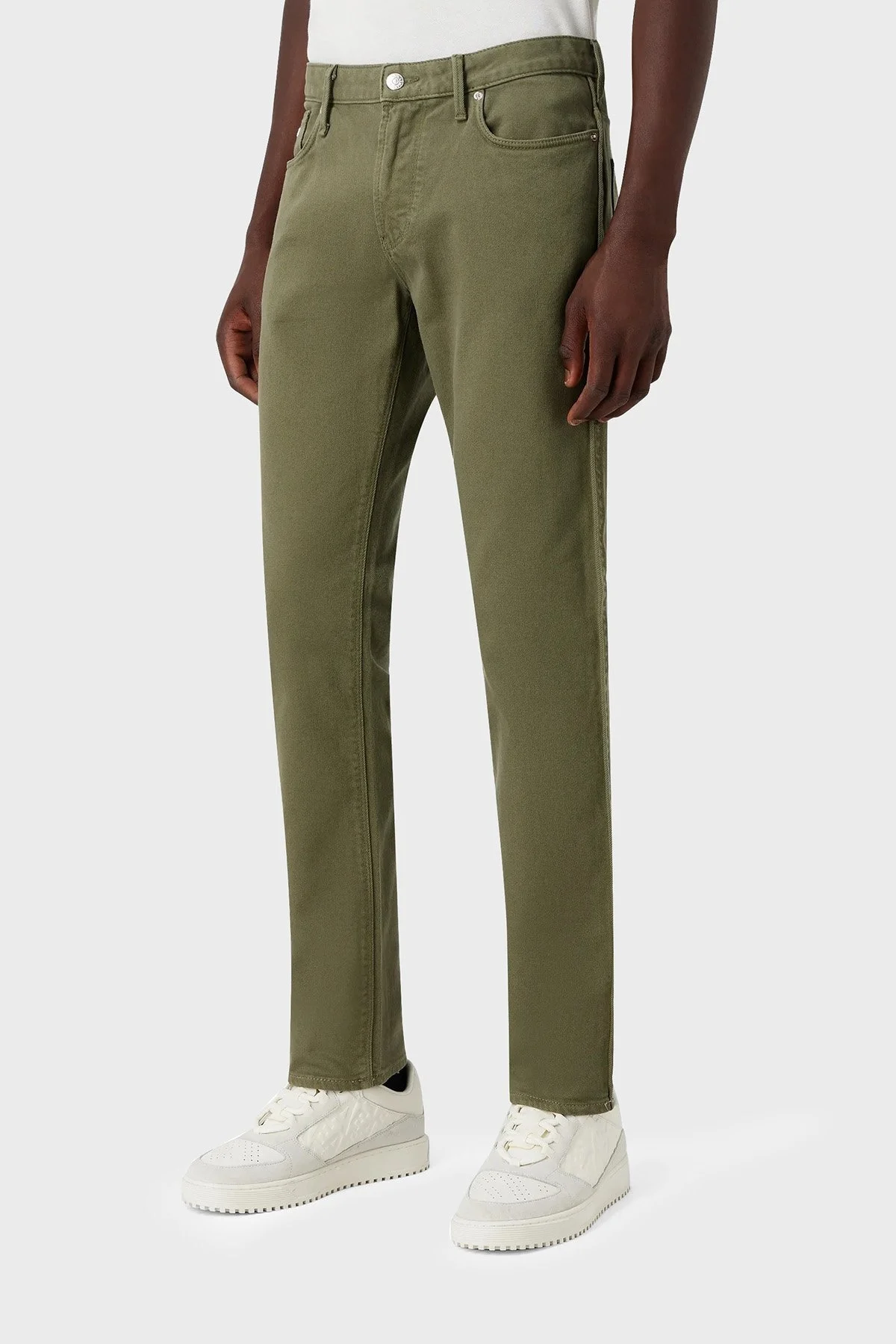 Emporio Armani J06 Pamuklu Düşük Bel Slim Fit Jeans Erkek Kot Pantolon 6R1J06 1N03Z 0645 YEŞİL - 1