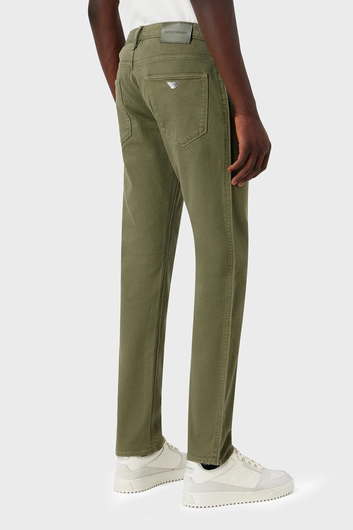 Emporio Armani J06 Pamuklu Düşük Bel Slim Fit Jeans Erkek Kot Pantolon 6R1J06 1N03Z 0645 YEŞİL - 3