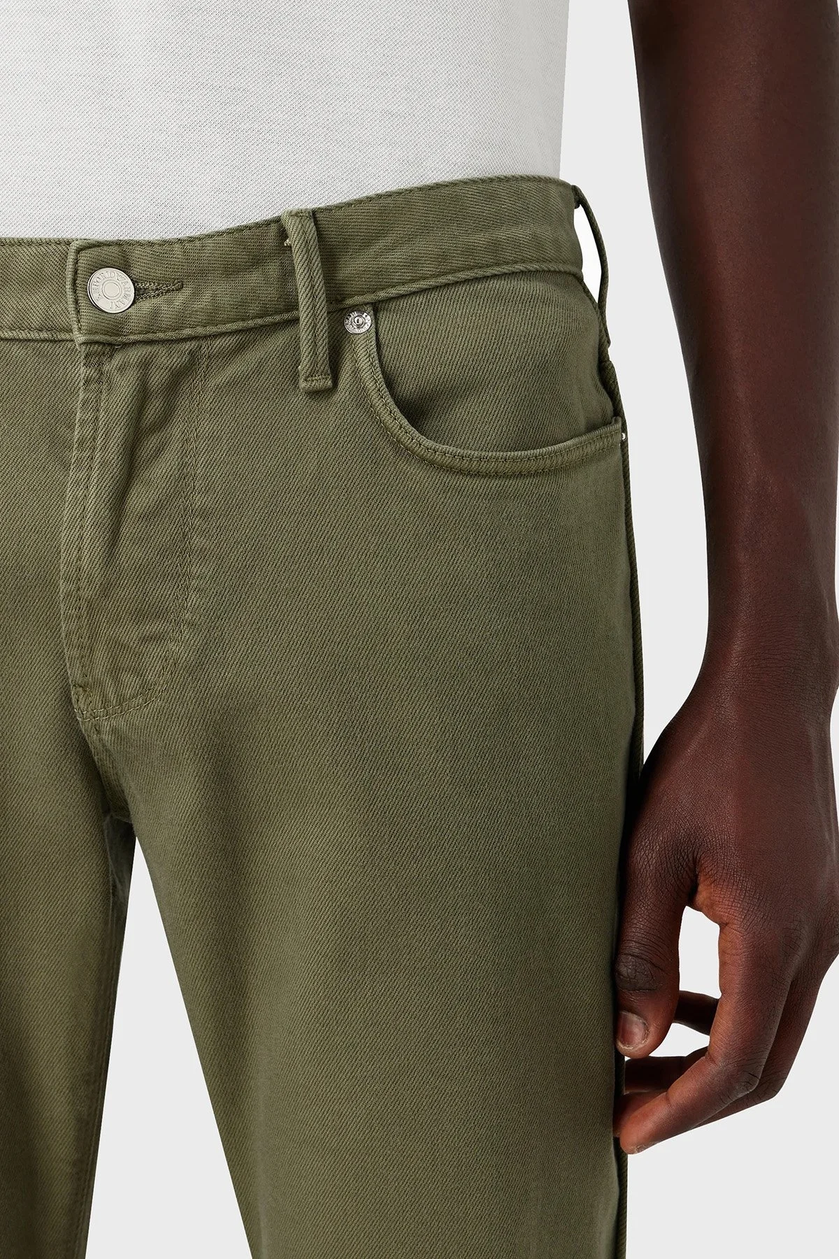 Emporio Armani J06 Pamuklu Düşük Bel Slim Fit Jeans Erkek Kot Pantolon 6R1J06 1N03Z 0645 YEŞİL - 4