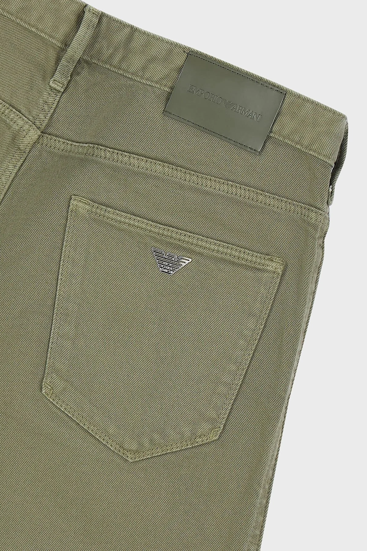 Emporio Armani J06 Pamuklu Düşük Bel Slim Fit Jeans Erkek Kot Pantolon 6R1J06 1N03Z 0645 YEŞİL - 5