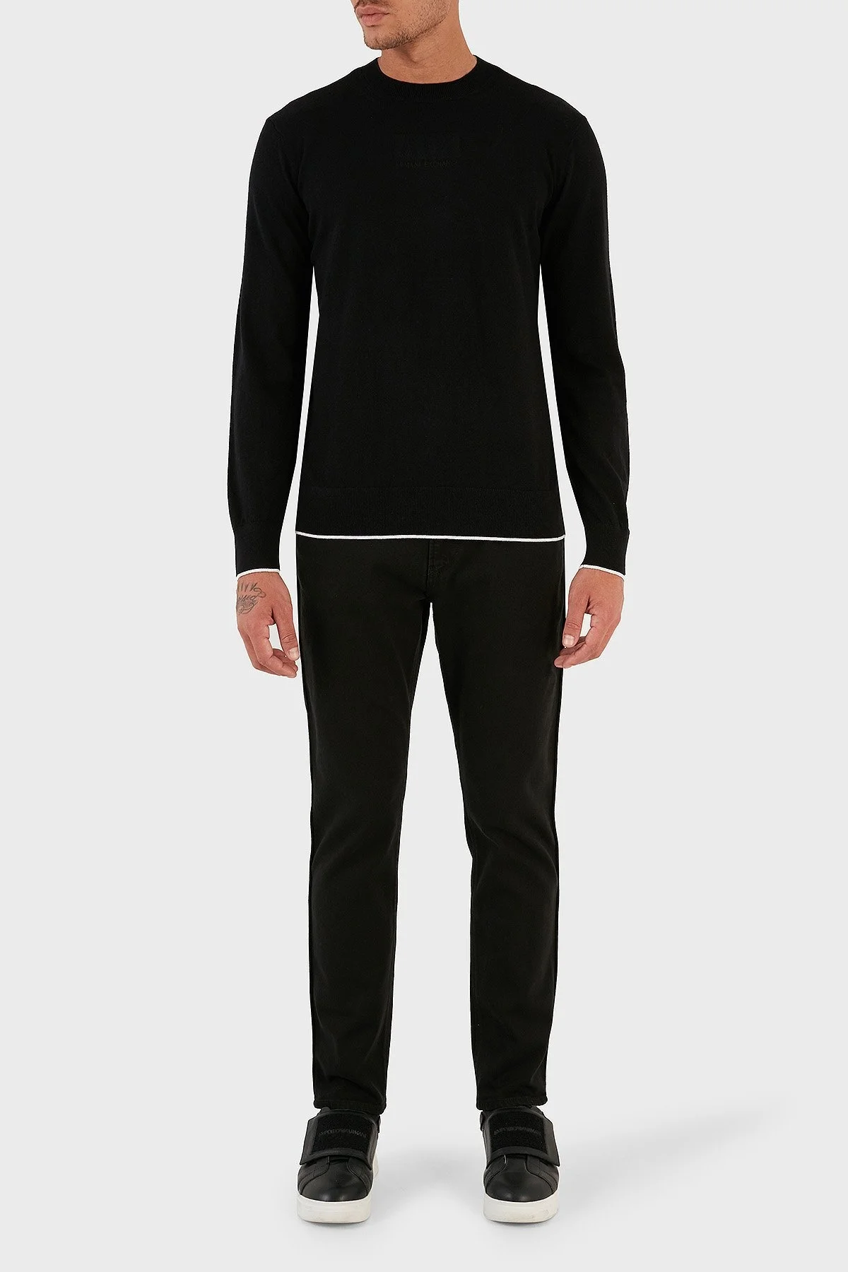 Emporio Armani J06 Pamuklu Düşük Bel Slim Fit Jeans Erkek Kot Pantolon 6R1J06 1N03Z 0999 SİYAH - 2