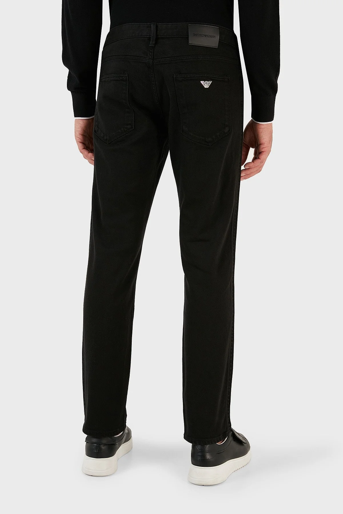 Emporio Armani J06 Pamuklu Düşük Bel Slim Fit Jeans Erkek Kot Pantolon 6R1J06 1N03Z 0999 SİYAH - 3