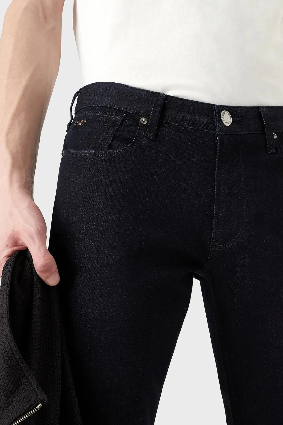 Emporio Armani J06 Pamuklu Düşük Bel Slim Fit Jeans Erkek Kot Pantolon 8N1J06 1G19Z 0941 LACİVERT - 4