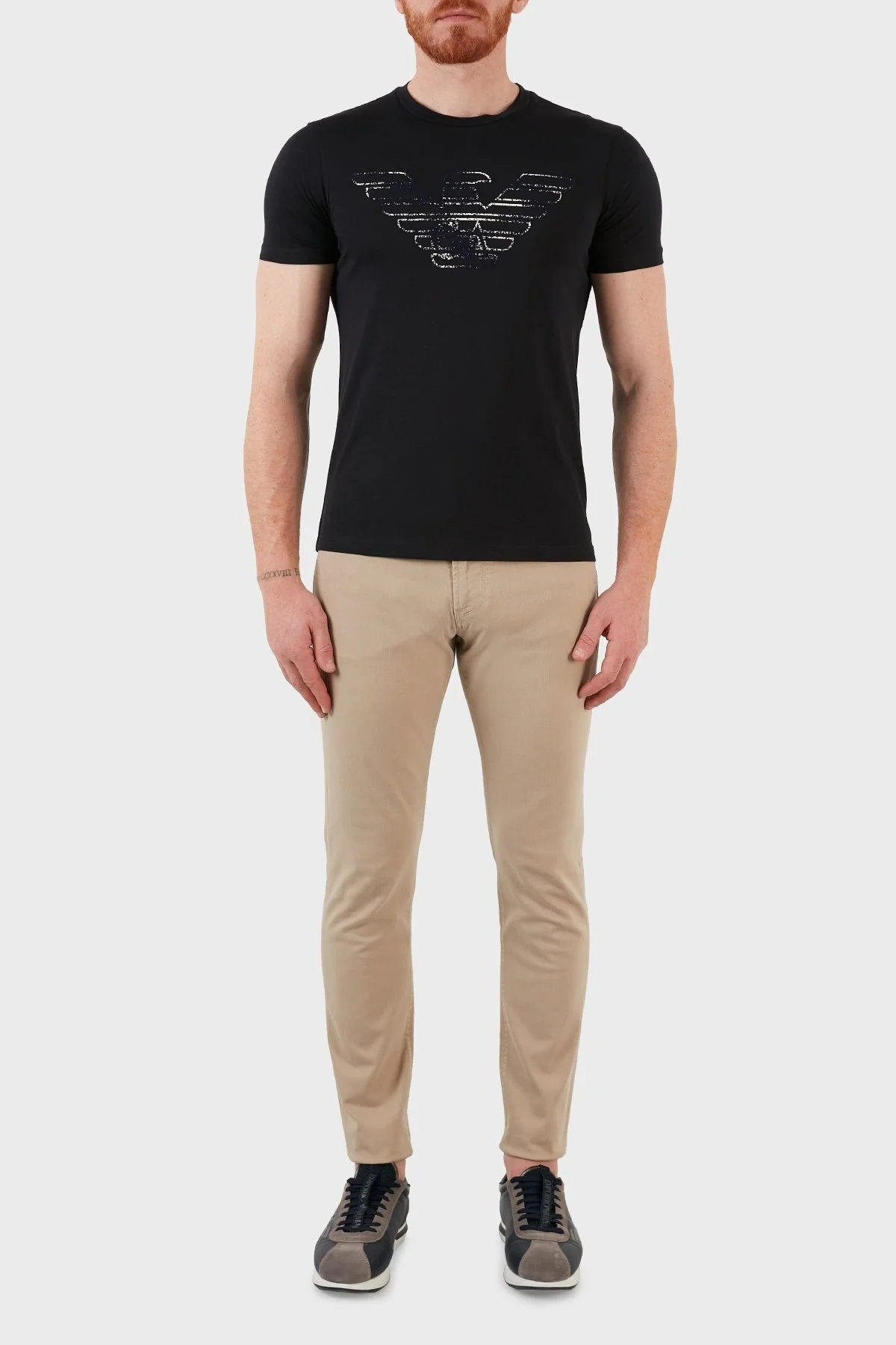 Emporio Armani J06 Pamuklu Normal Bel Slim Fit Dar Paça Jeans Erkek Kot Pantolon 3L1J06 1N4RZ 0143 BEJ - 2