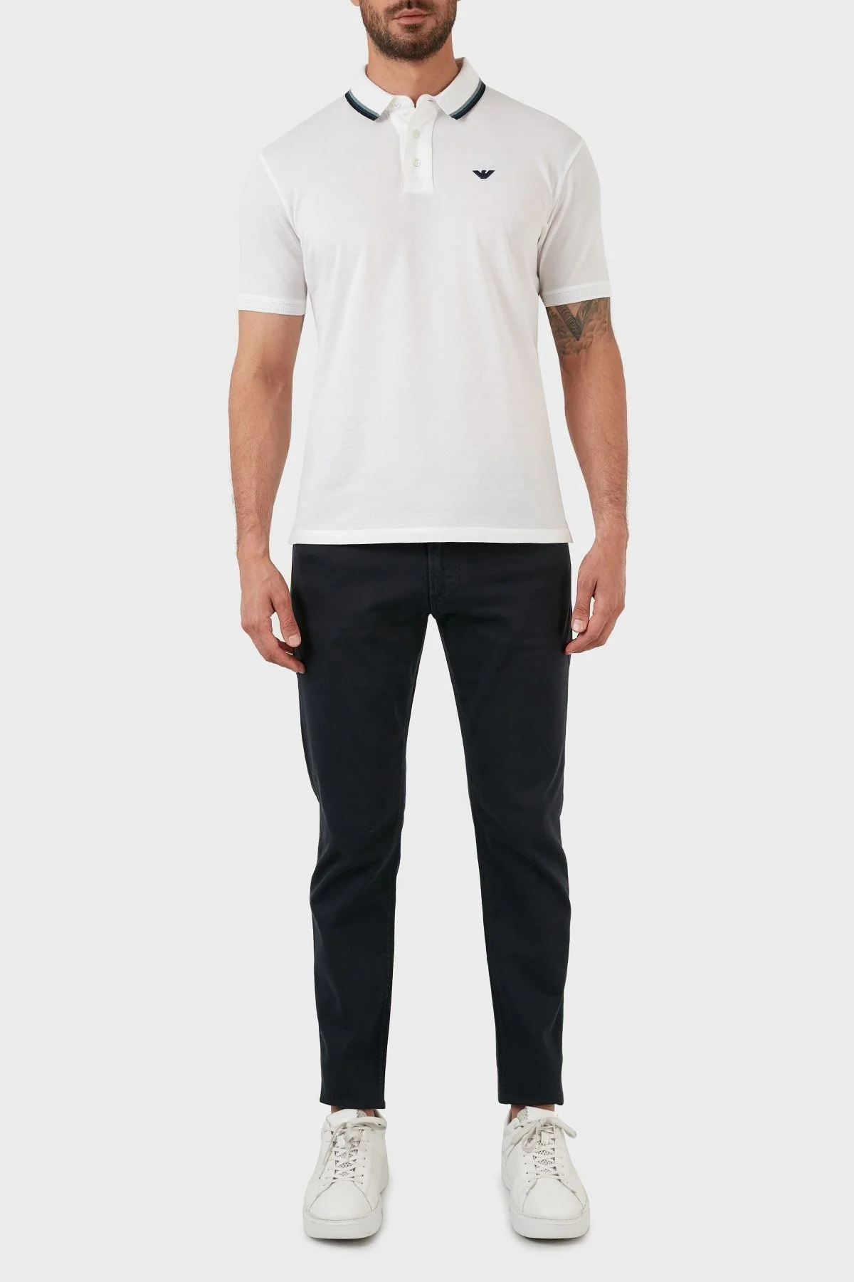 Emporio Armani J06 Pamuklu Normal Bel Slim Fit Dar Paça Jeans Erkek Kot Pantolon 3L1J06 1N4RZ 0920 LACİVERT - 1