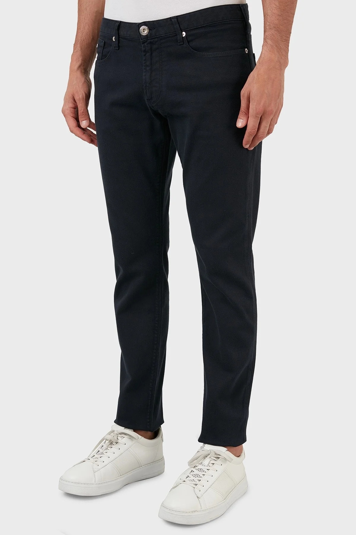 Emporio Armani J06 Pamuklu Normal Bel Slim Fit Dar Paça Jeans Erkek Kot Pantolon 3L1J06 1N4RZ 0920 LACİVERT - 3