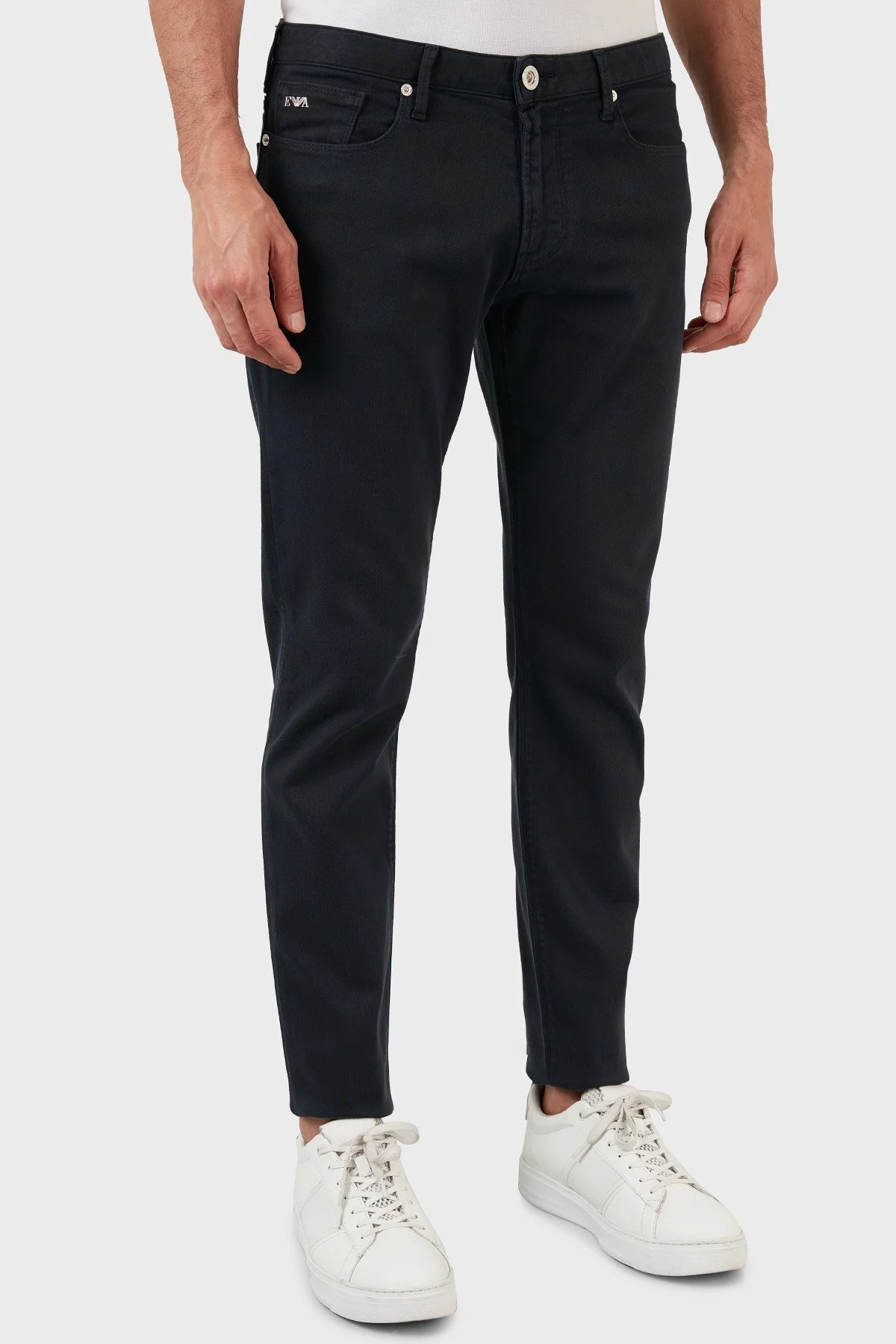 Emporio Armani J06 Pamuklu Normal Bel Slim Fit Dar Paça Jeans Erkek Kot Pantolon 3L1J06 1N4RZ 0920 LACİVERT - 4