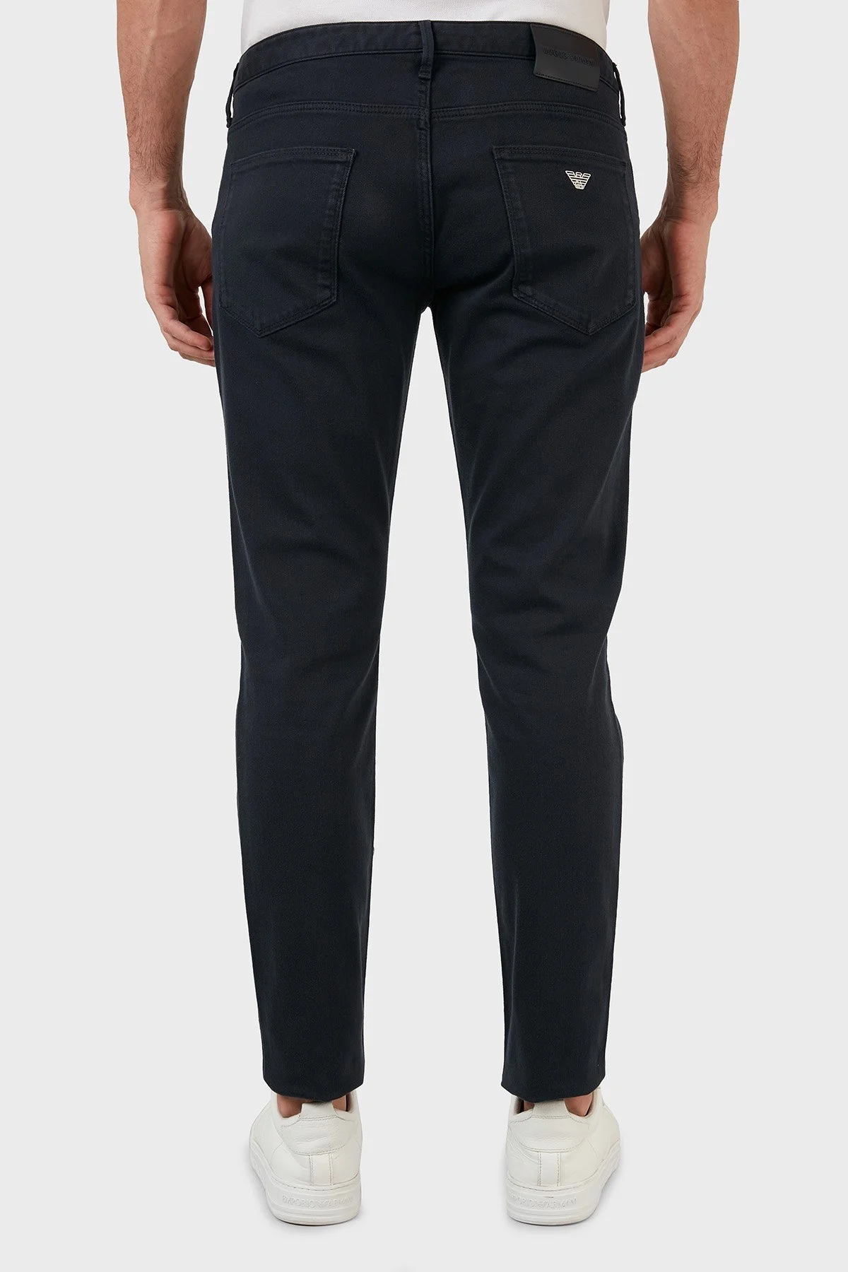 Emporio Armani J06 Pamuklu Normal Bel Slim Fit Dar Paça Jeans Erkek Kot Pantolon 3L1J06 1N4RZ 0920 LACİVERT - 5