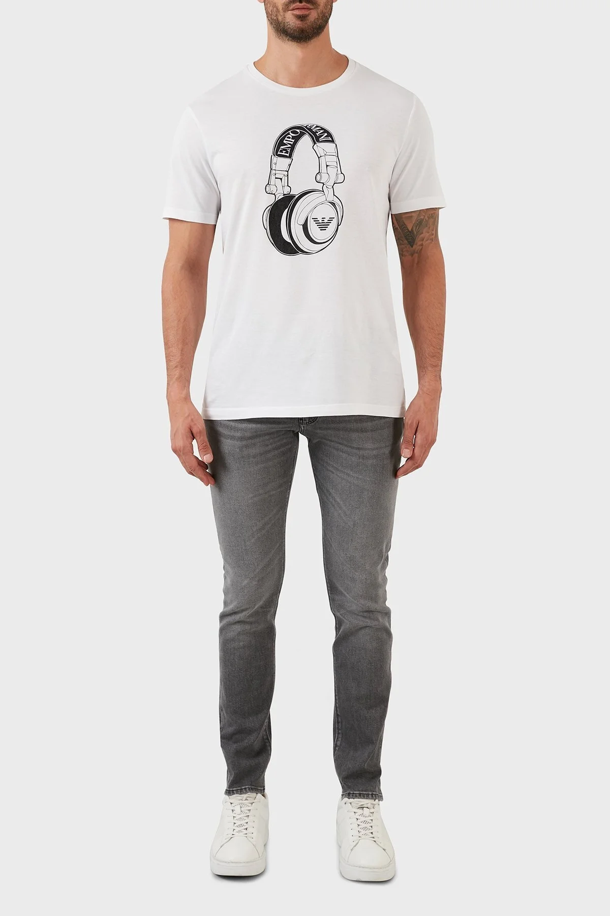 Emporio Armani J06 Pamuklu Normal Bel Slim Fit Jeans Erkek Kot Pantolon 6L1J06 1DS3Z 0006 GRİ - 1