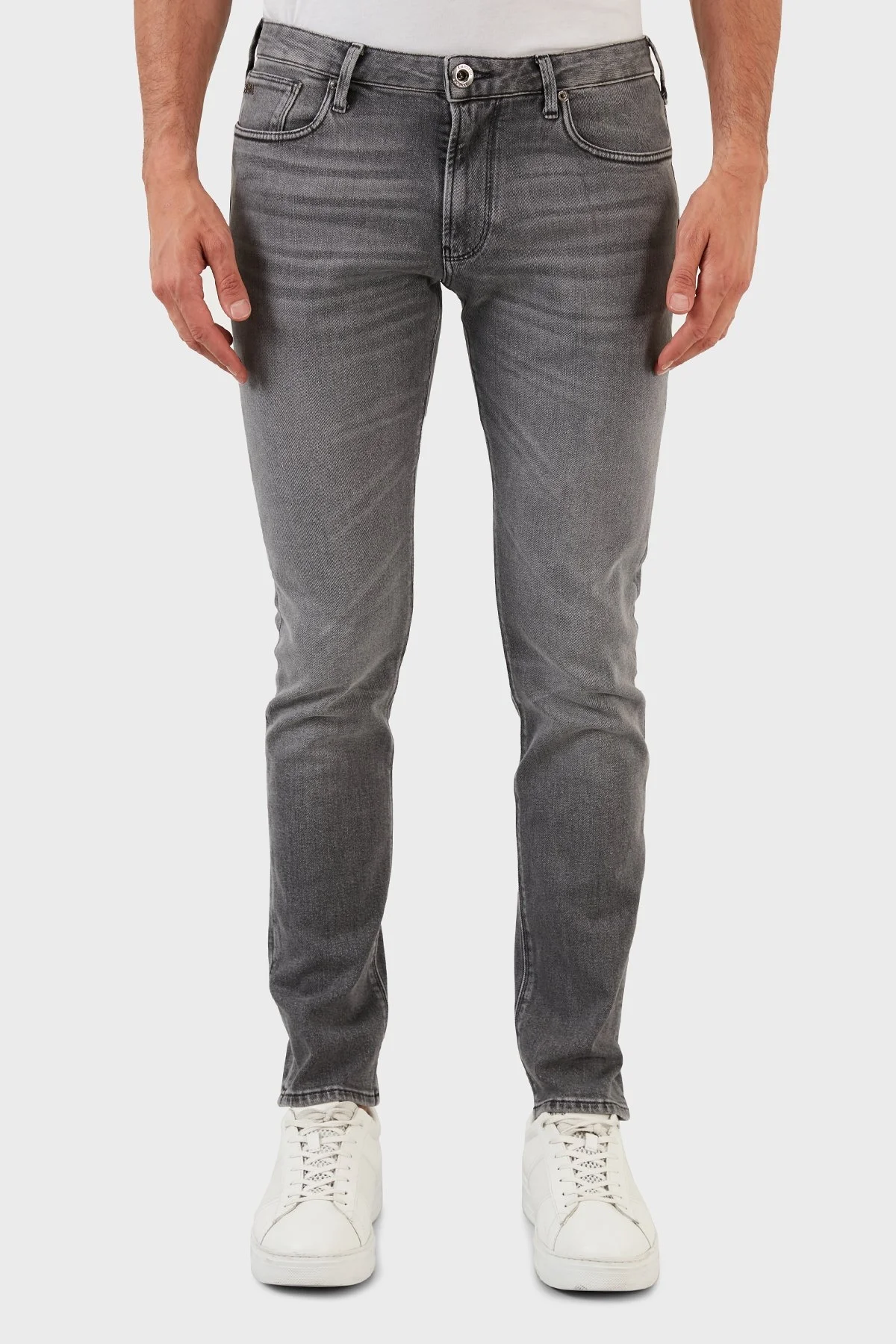 Emporio Armani J06 Pamuklu Normal Bel Slim Fit Jeans Erkek Kot Pantolon 6L1J06 1DS3Z 0006 GRİ - 2