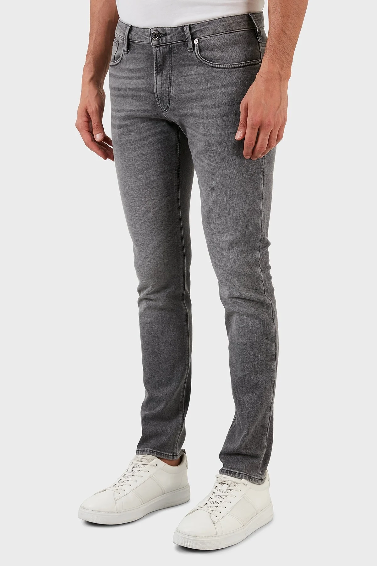 Emporio Armani J06 Pamuklu Normal Bel Slim Fit Jeans Erkek Kot Pantolon 6L1J06 1DS3Z 0006 GRİ - 3