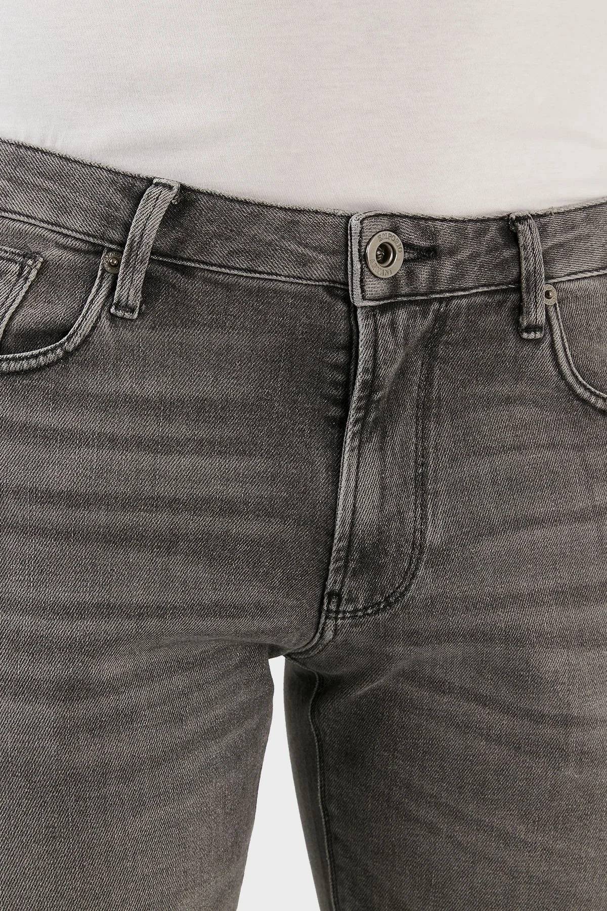Emporio Armani J06 Pamuklu Normal Bel Slim Fit Jeans Erkek Kot Pantolon 6L1J06 1DS3Z 0006 GRİ - 5