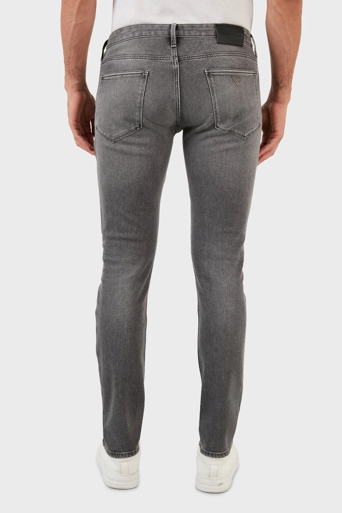 Emporio Armani J06 Pamuklu Normal Bel Slim Fit Jeans Erkek Kot Pantolon 6L1J06 1DS3Z 0006 GRİ - 6