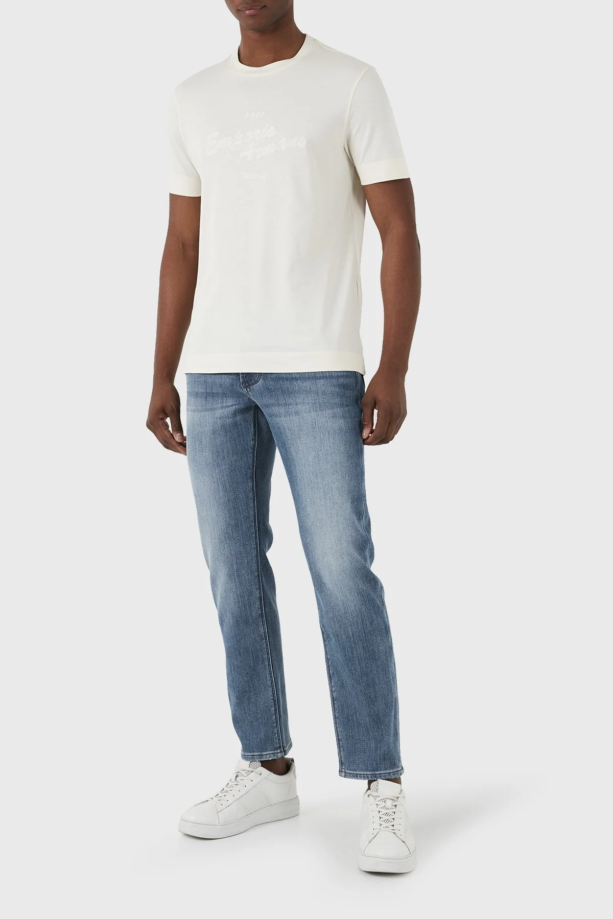 Emporio Armani J06 Slim Fit Düşük Bel Düz Paça Jeans Erkek Kot Pantolon 3D1J06 1DRPZ 0943 MAVİ - 1