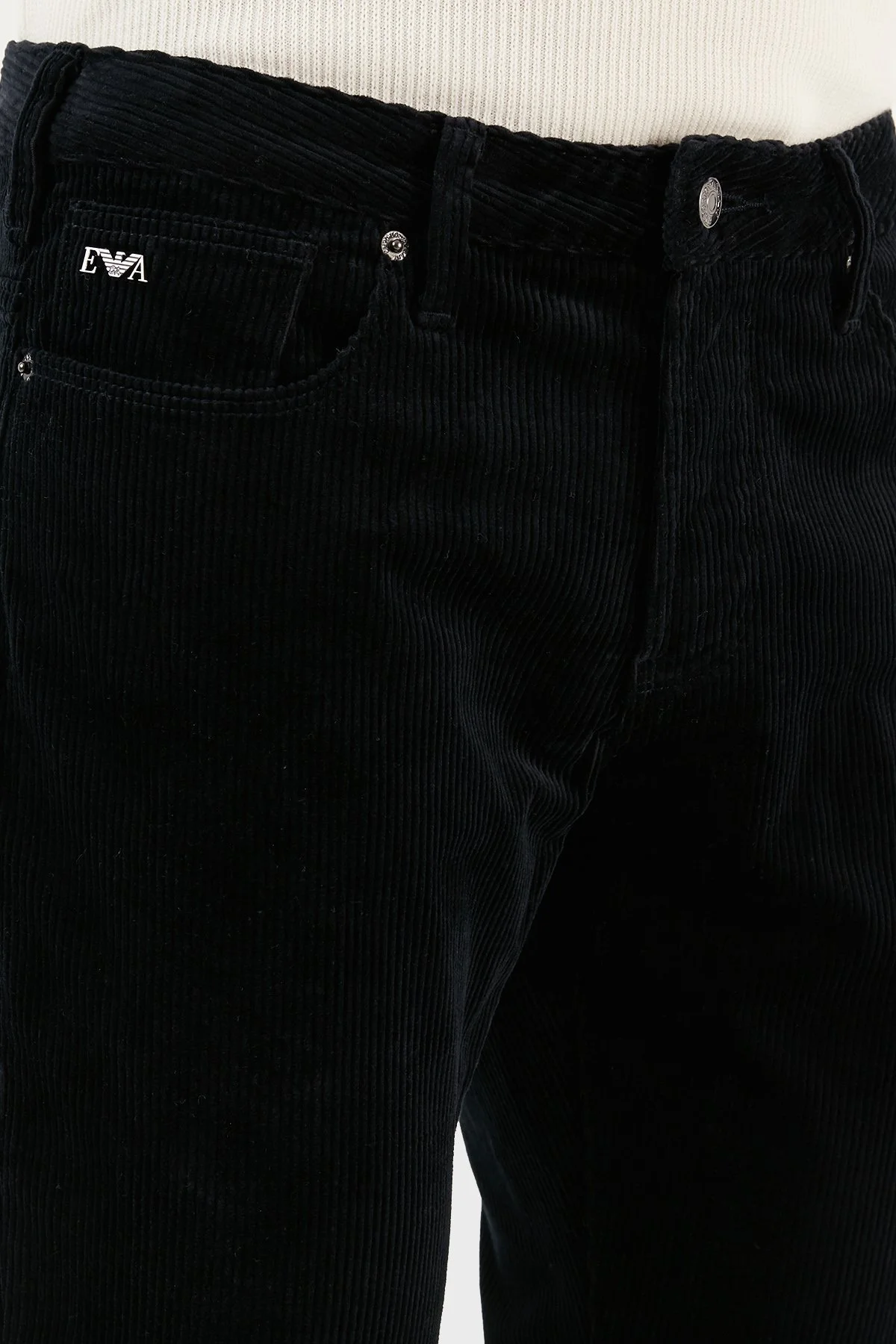 Emporio Armani J06 Slim Fit Düz Paça Kadife Erkek Pantolon 6R1J06 1NHKZ 0920 LACİVERT - 6