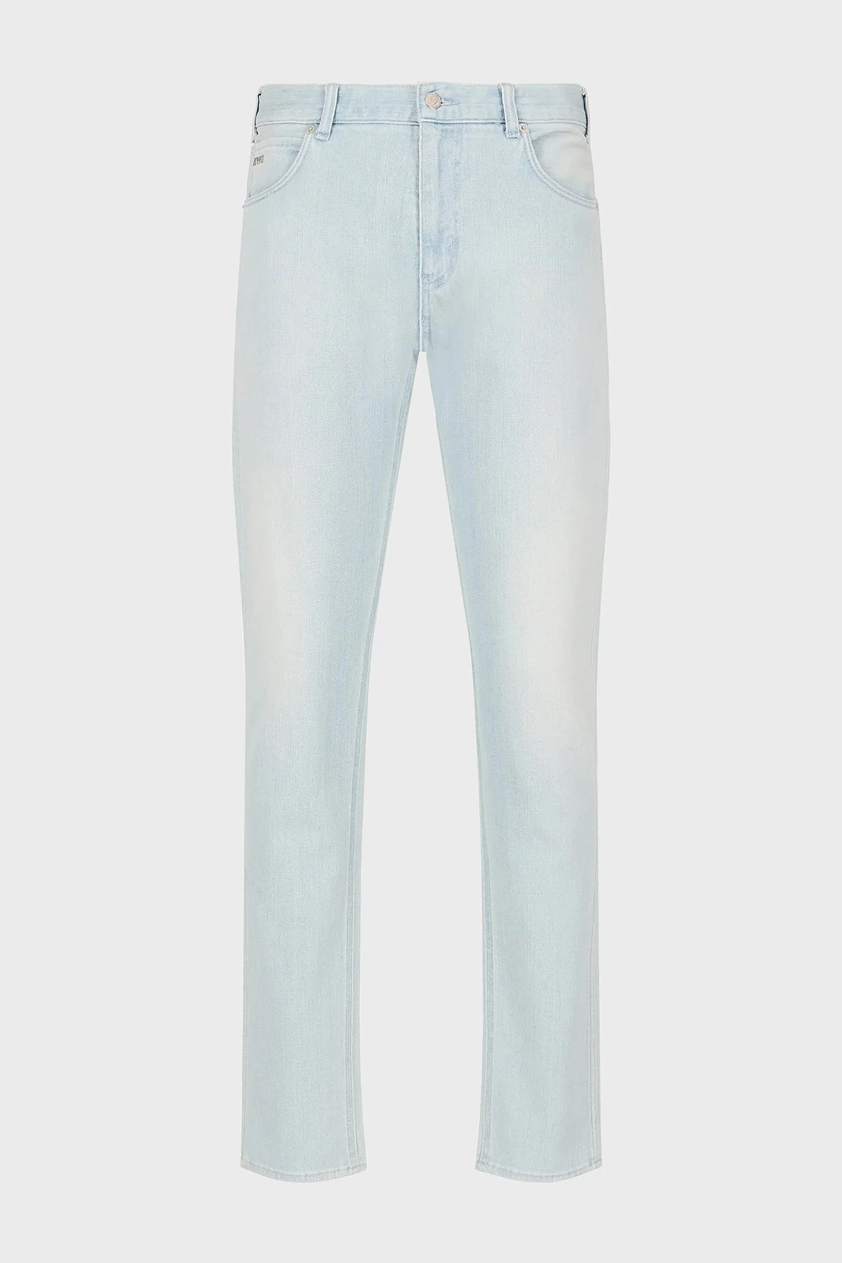 Emporio Armani J16 Düşük Bel Slim Fit Düz Paça Jeans Erkek Kot Pantolon 3D1J16 1D13Z 0943 AÇIK MAVİ - 5