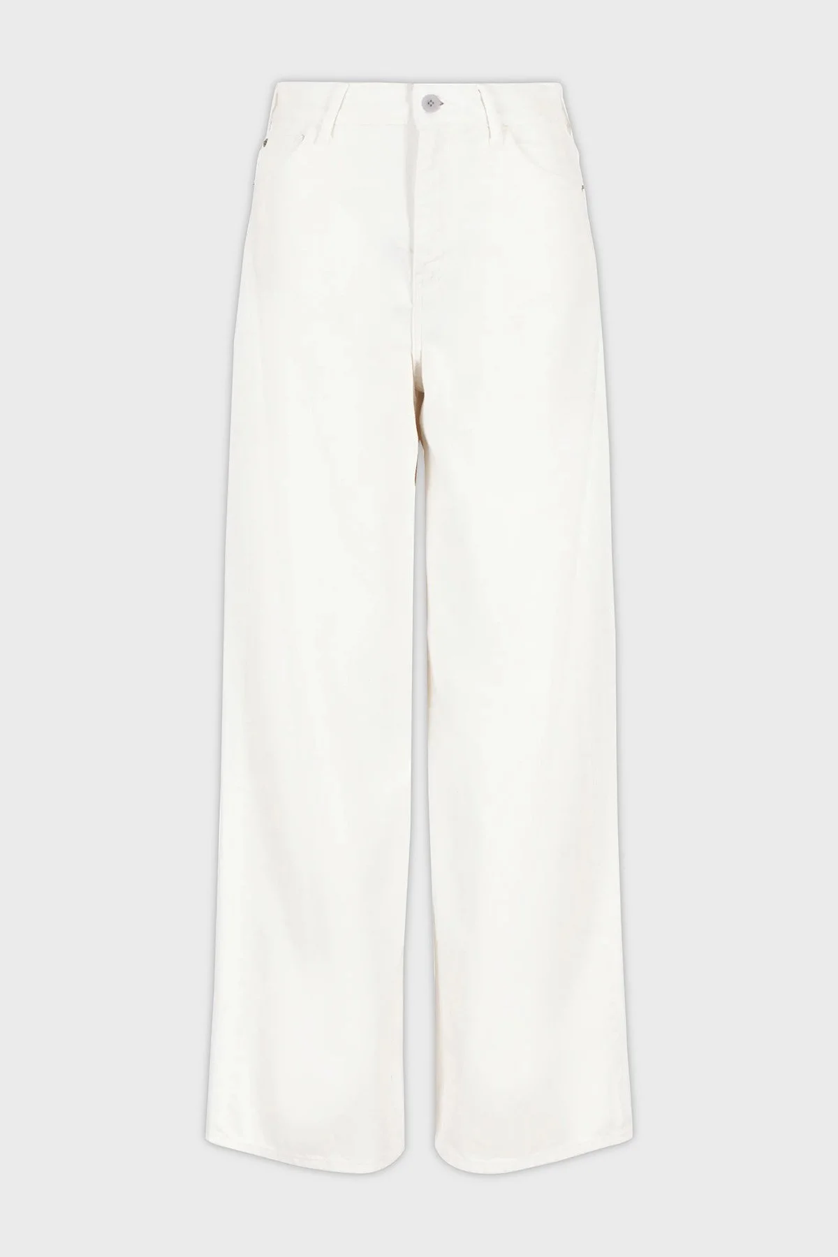 Emporio Armani J1C Normal Bel Regular Fit Palazzo Jeans Kadın Kot Pantolon 3D2J1C 2NY0Z 0101 BEYAZ - 7