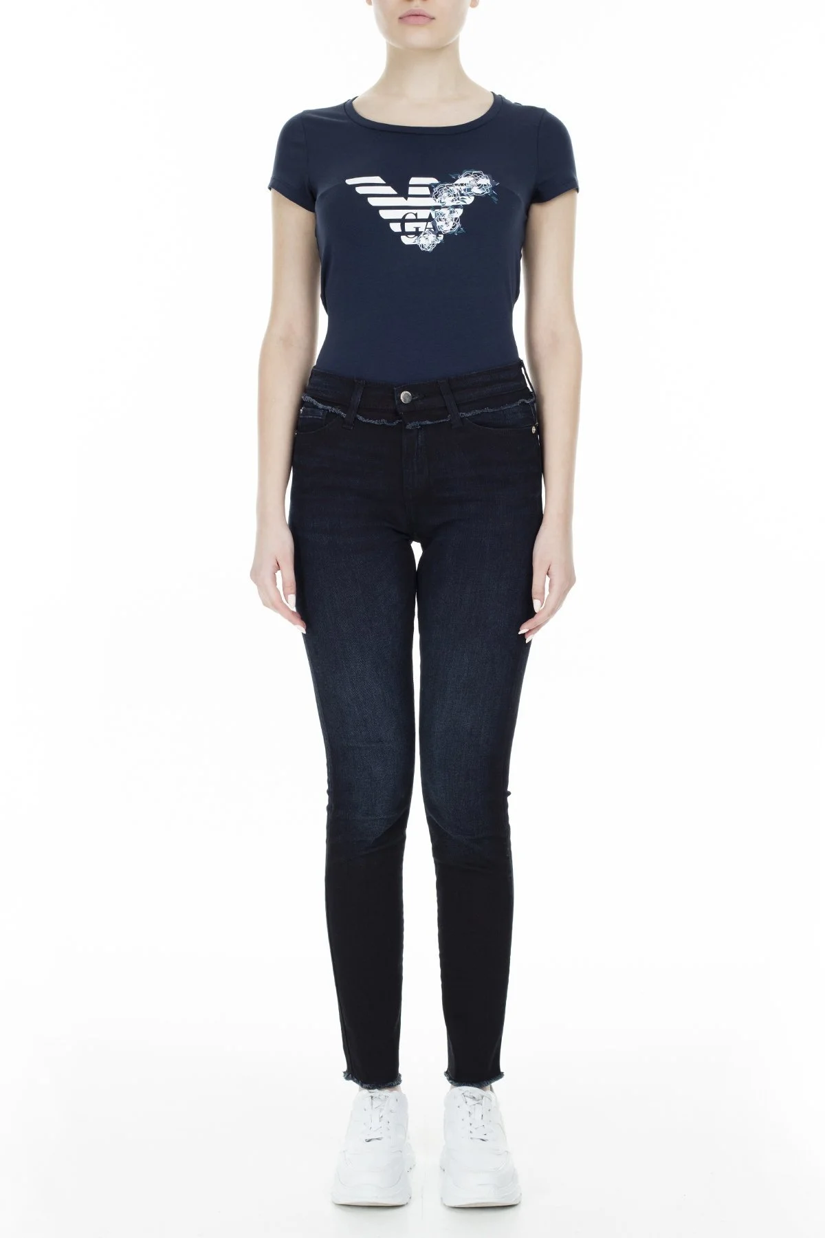 Emporio Armani J20 Jeans Bayan Kot Pantolon S 6G2J20 2D6SZ 0941 LACİVERT - 1