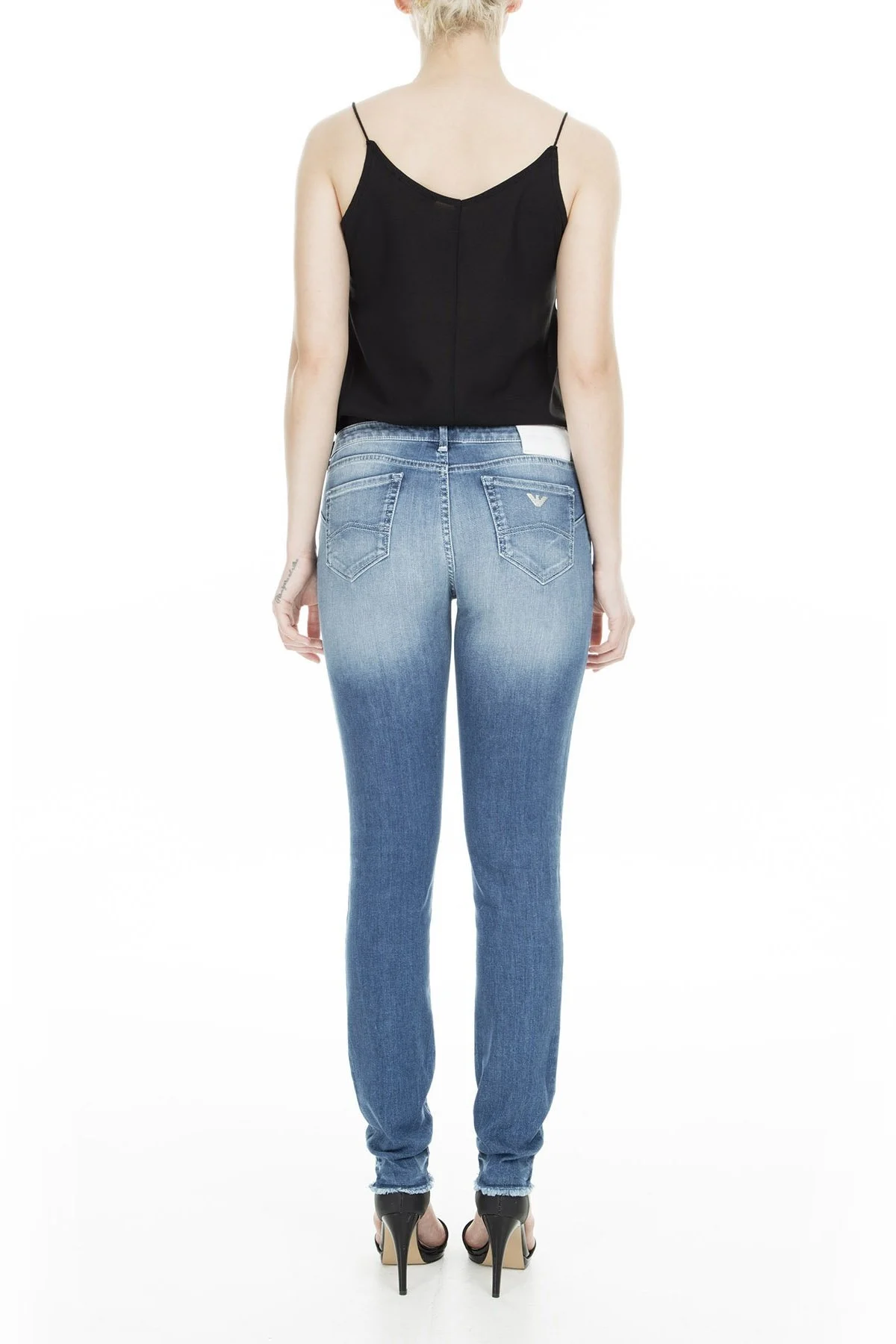 Emporio Armani J23 Jeans Bayan Kot Pantolon S 3G2J23 2D4NZ 0941 MAVİ - 14