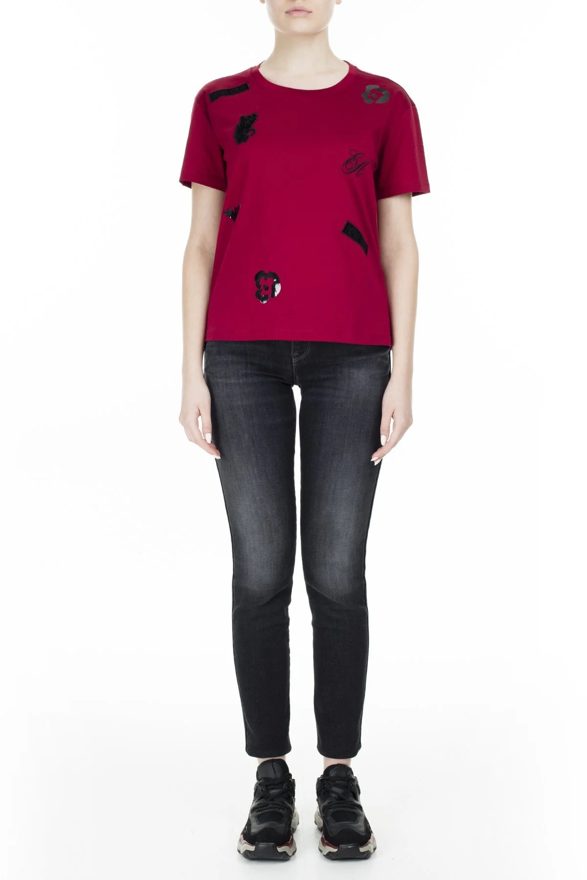 Emporio Armani J23 Jeans Bayan Kot Pantolon S 6G2J23 2D6MZ 0005 SİYAH - 1