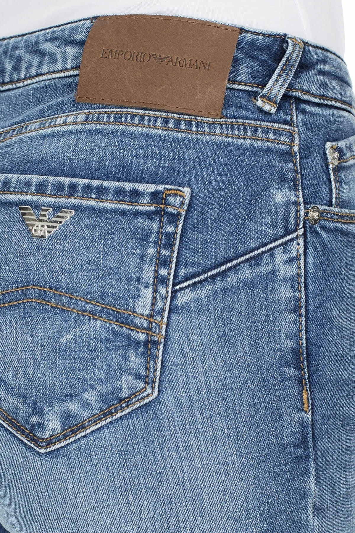 Emporio Armani J23 Jeans Bayan Kot Pantolon S 6G2J23 2D7GZ 0941 MAVİ - 7