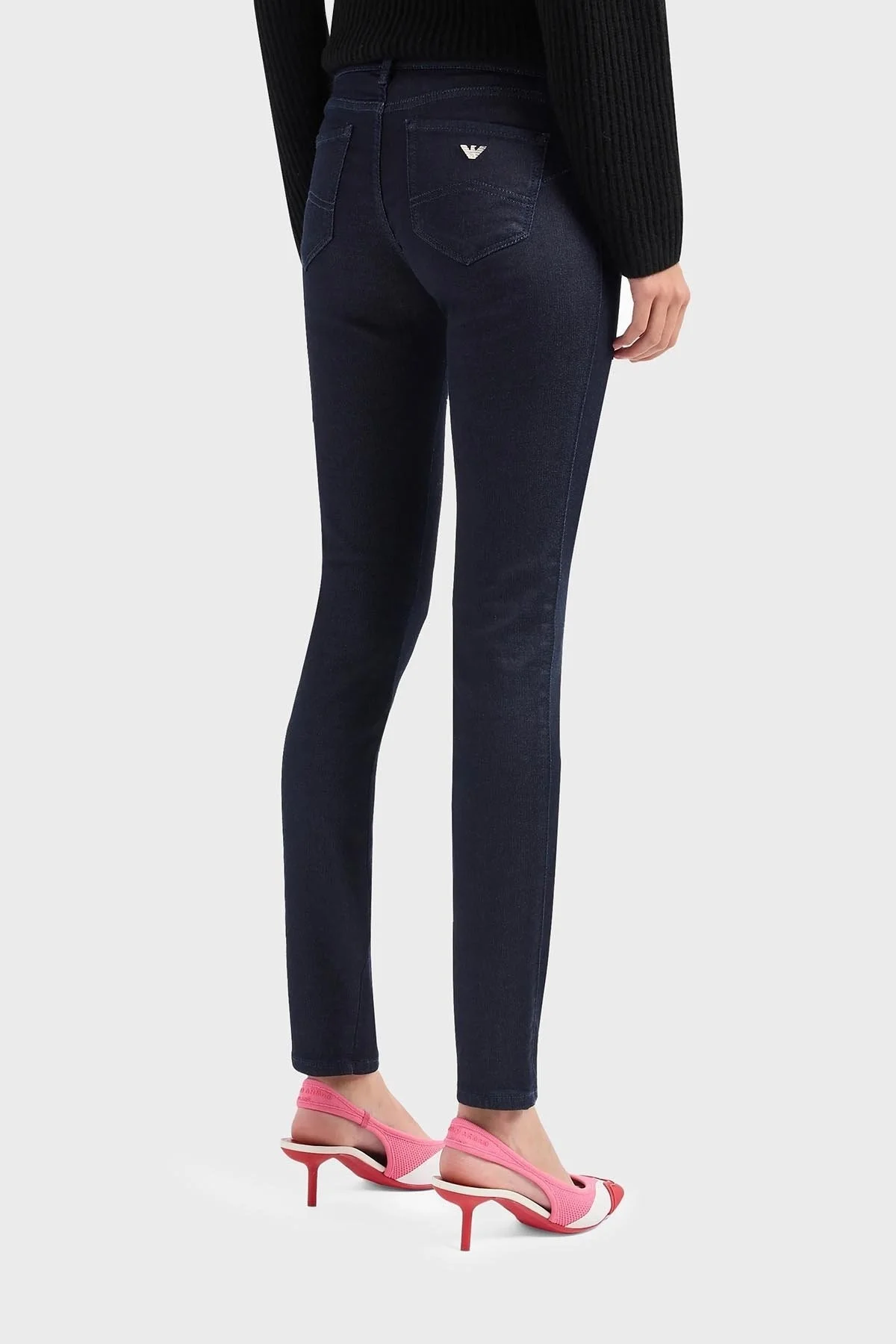 Emporio Armani J23 Süper Skinny Fit Streç Jeans Bayan Kot Pantolon 6R2J23 2DBAZ 0941 LACİVERT - 2
