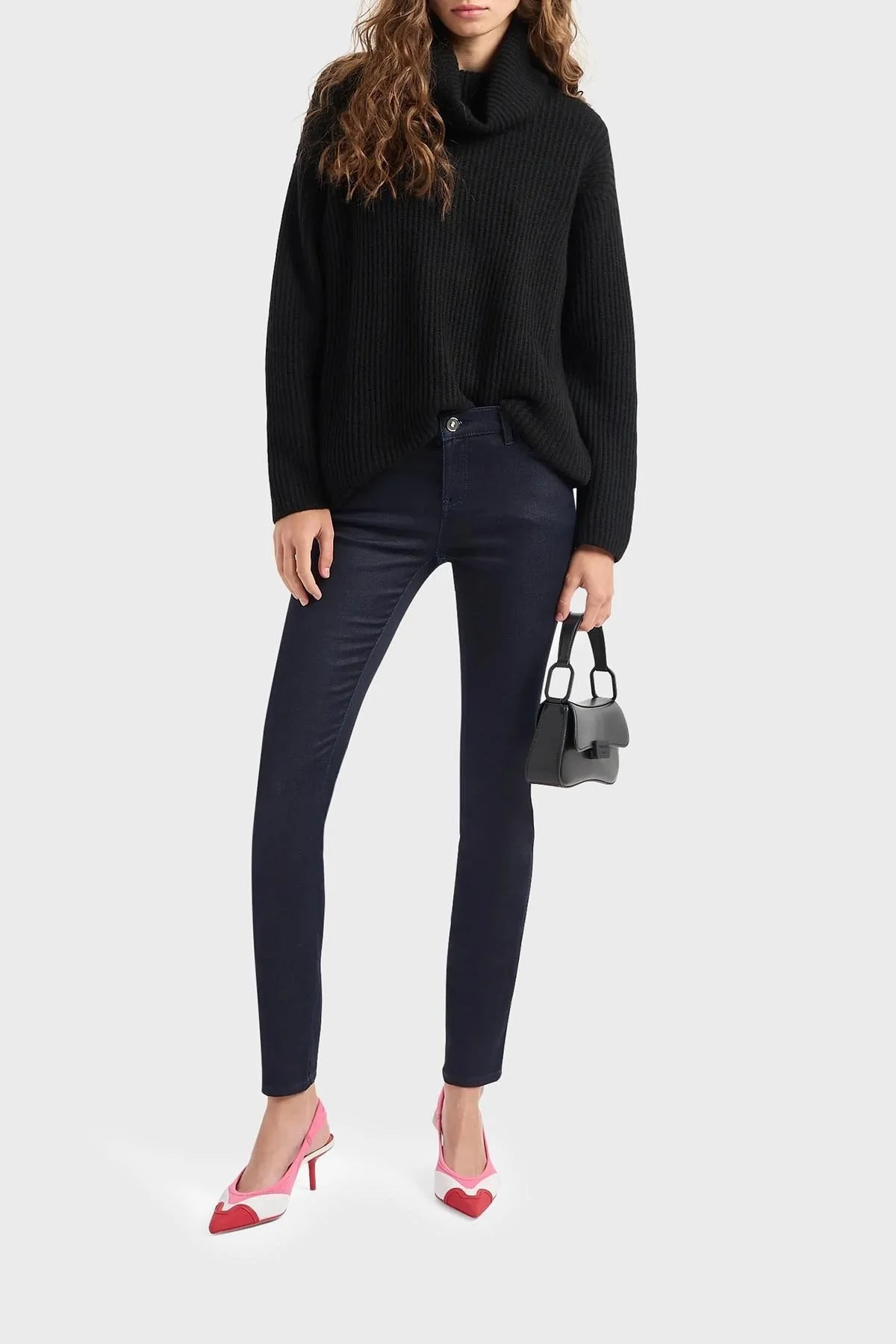 Emporio Armani J23 Süper Skinny Fit Streç Jeans Bayan Kot Pantolon 6R2J23 2DBAZ 0941 LACİVERT - 3