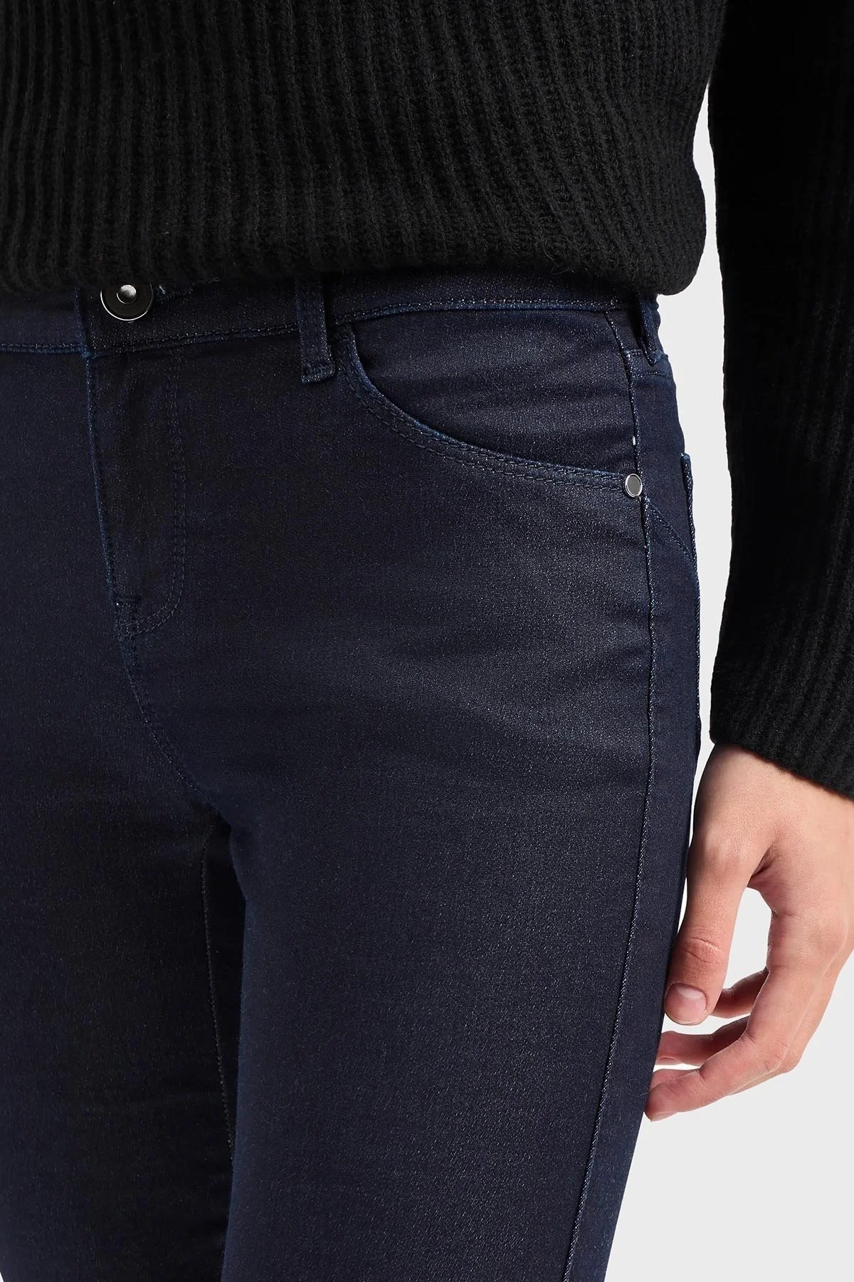 Emporio Armani J23 Süper Skinny Fit Streç Jeans Bayan Kot Pantolon 6R2J23 2DBAZ 0941 LACİVERT - 4