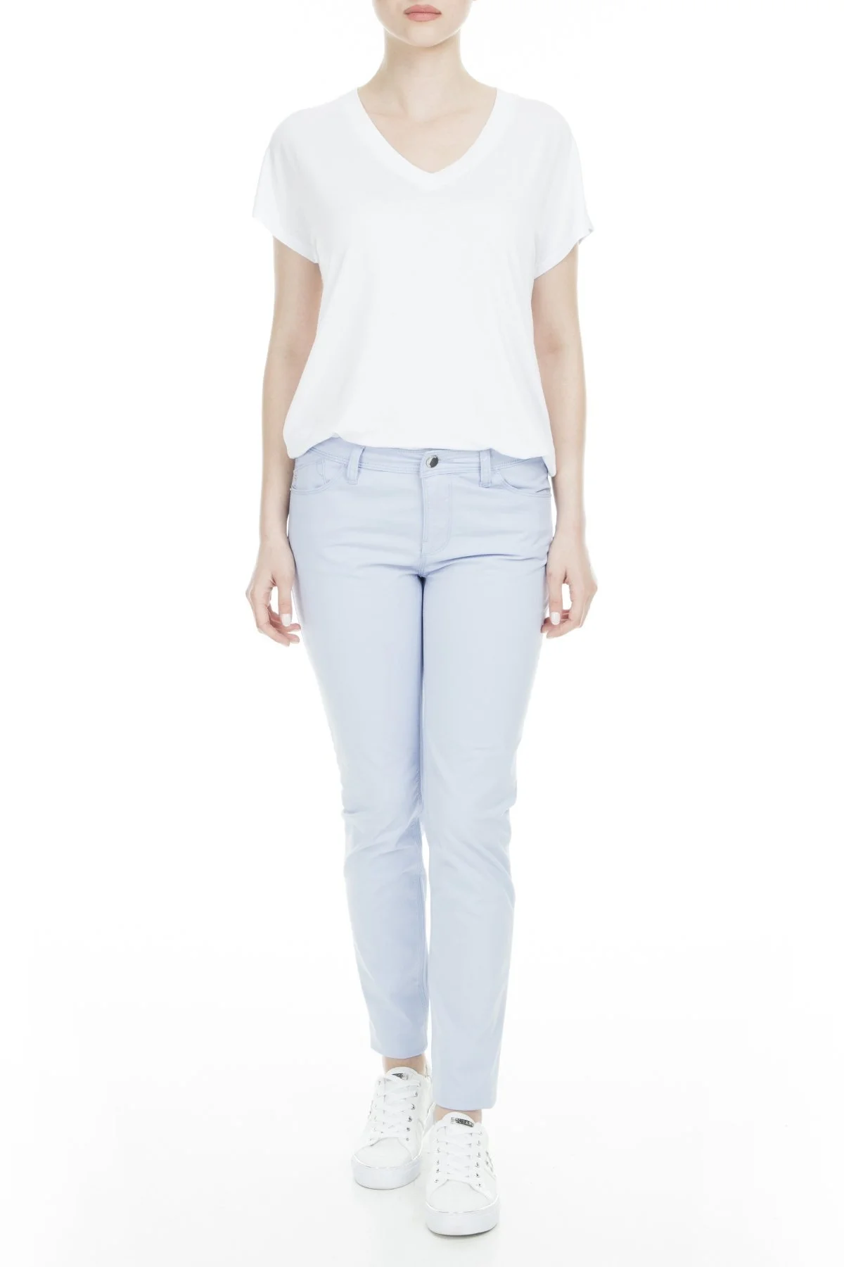 Emporio Armani J28 Jeans Bayan Pamuklu Pantolon 3G2J28 2NZXZ 0736 MAVİ - 1