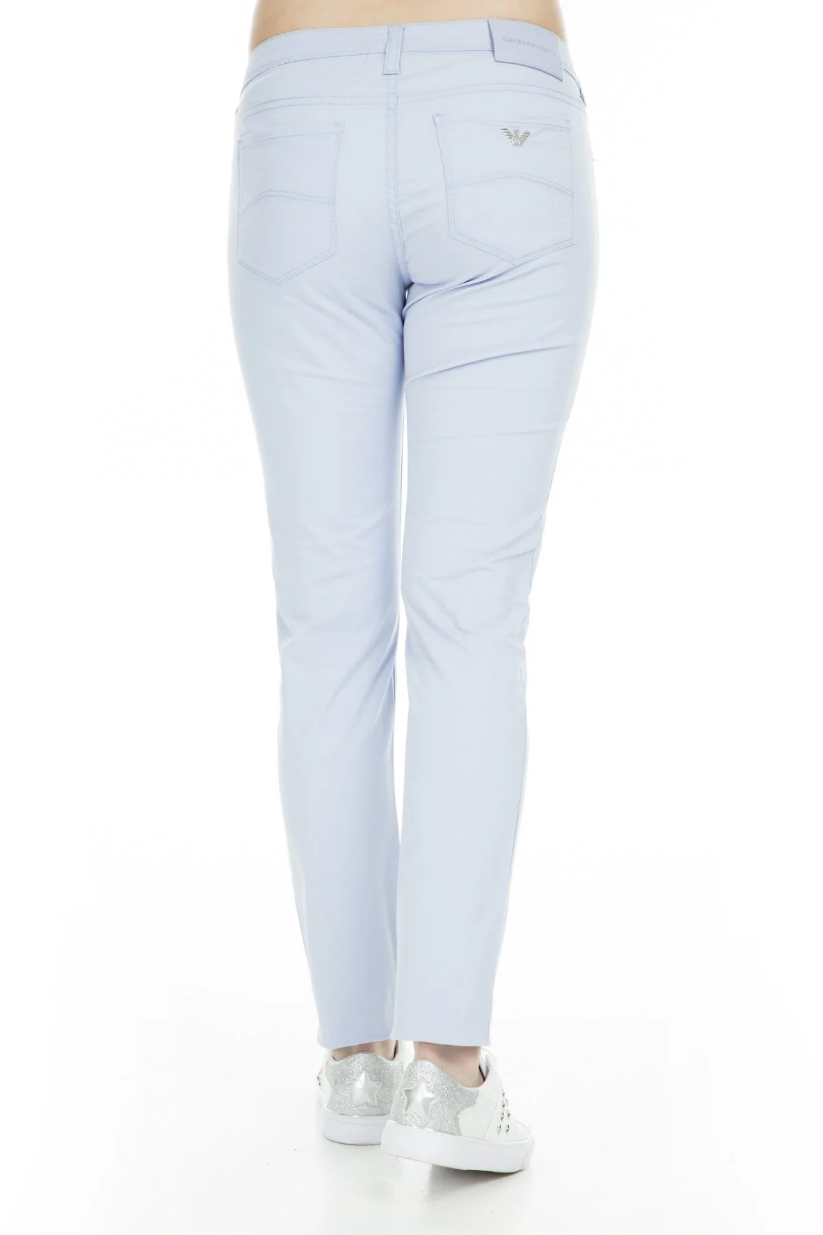 Emporio Armani J28 Jeans Bayan Pamuklu Pantolon 3G2J28 2NZXZ 0736 MAVİ - 4