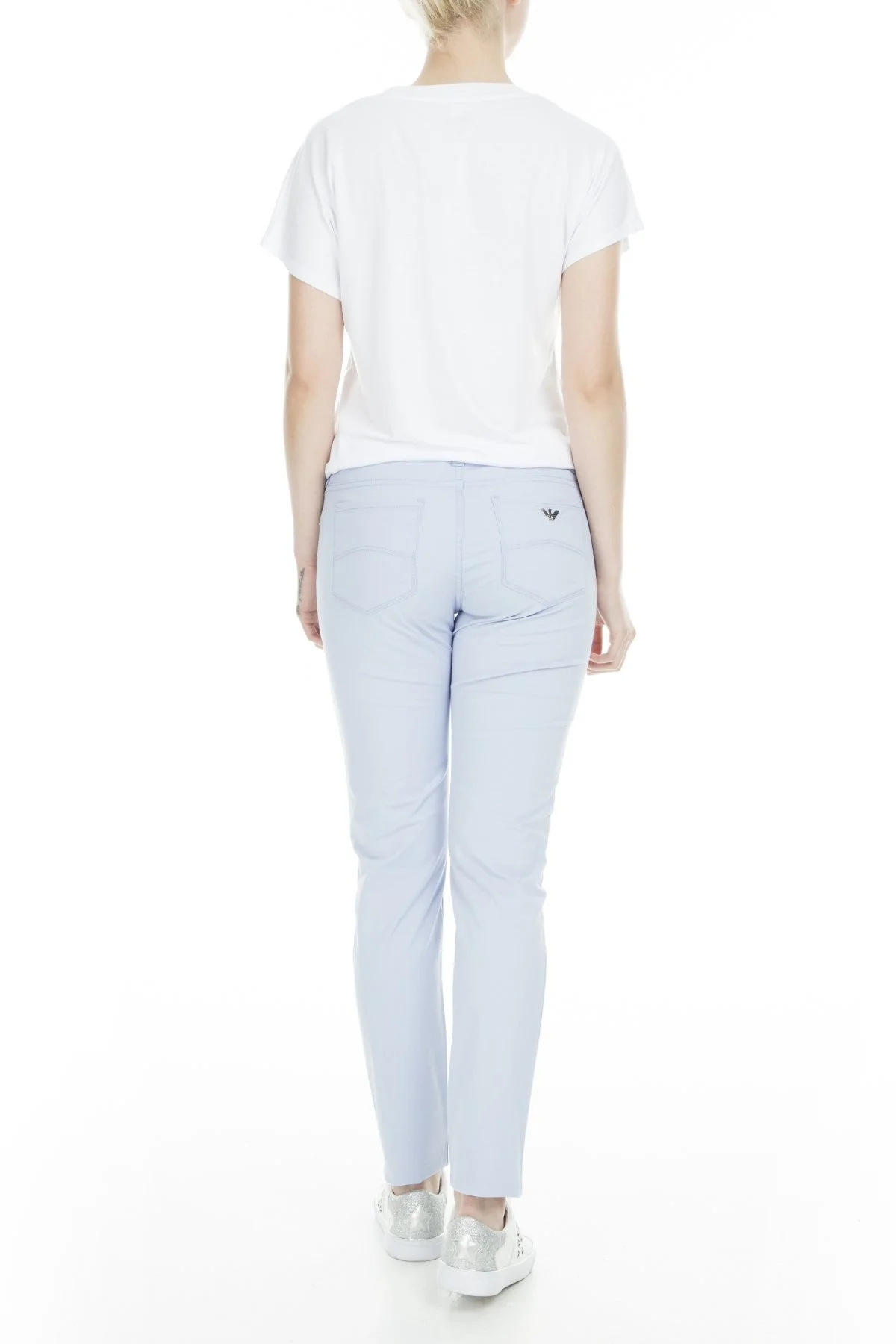 Emporio Armani J28 Jeans Bayan Pamuklu Pantolon 3G2J28 2NZXZ 0736 MAVİ - 5