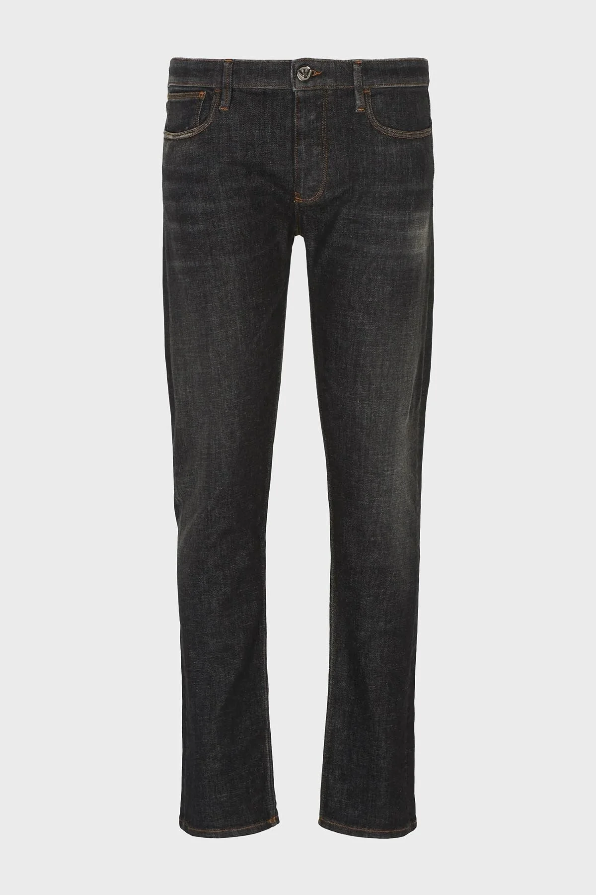 Emporio Armani J75 Düşük Bel Slim Fit Streç Jeans Erkek Kot Pantolon 6R1J75 1D24Z 0006 SİYAH - 5