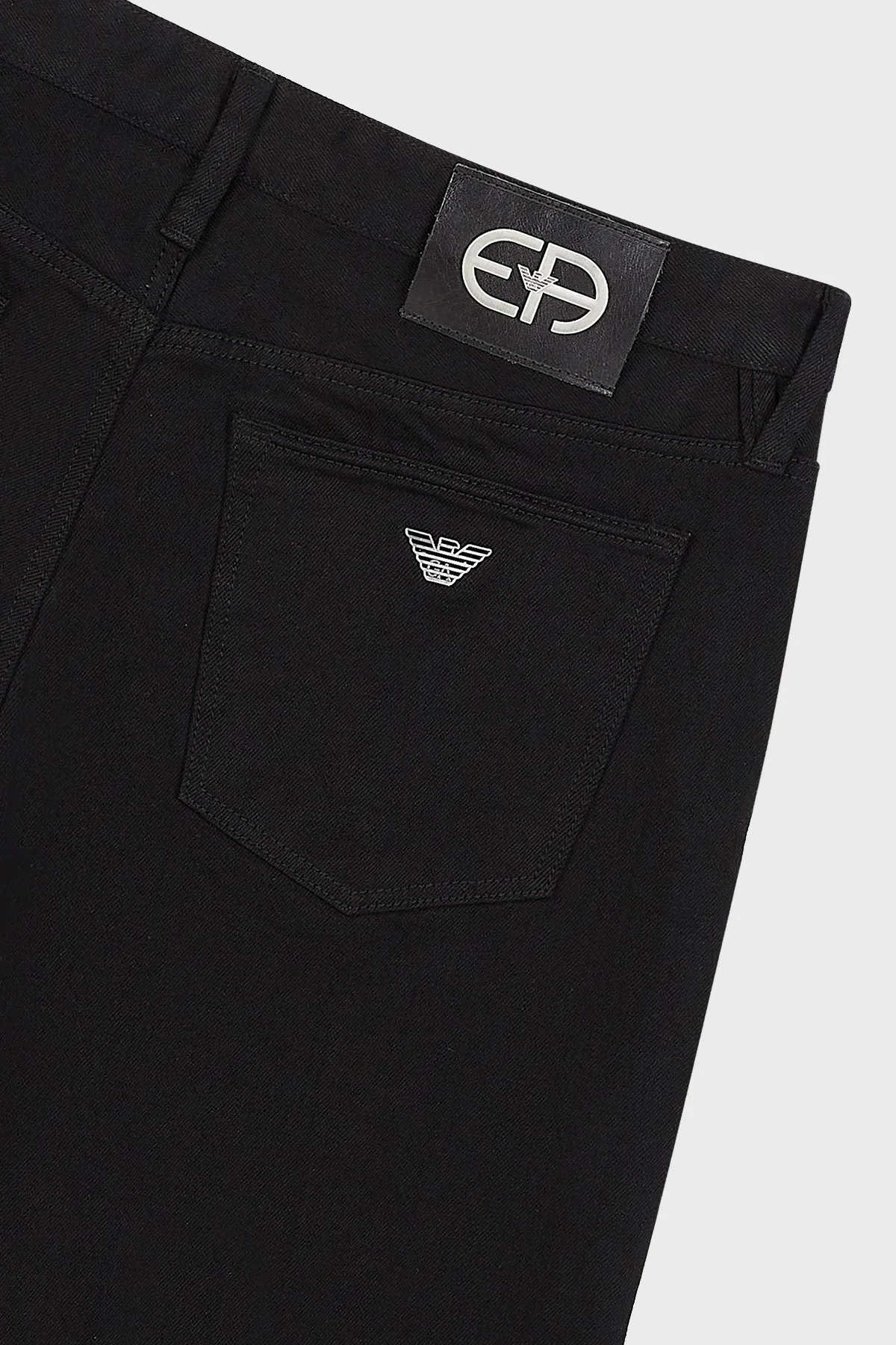 Emporio Armani J75 Pamuklu Normal Bel Slim Fit Jeans Erkek Kot Pantolon 3R1J75 1DQIZ 0005 SİYAH - 5