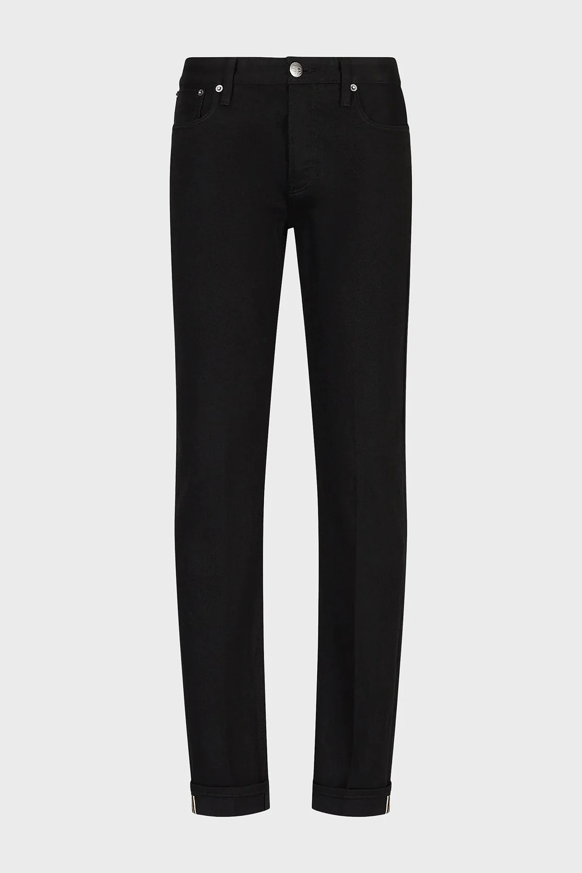 Emporio Armani J75 Pamuklu Normal Bel Slim Fit Jeans Erkek Kot Pantolon 3R1J75 1DQIZ 0005 SİYAH - 6