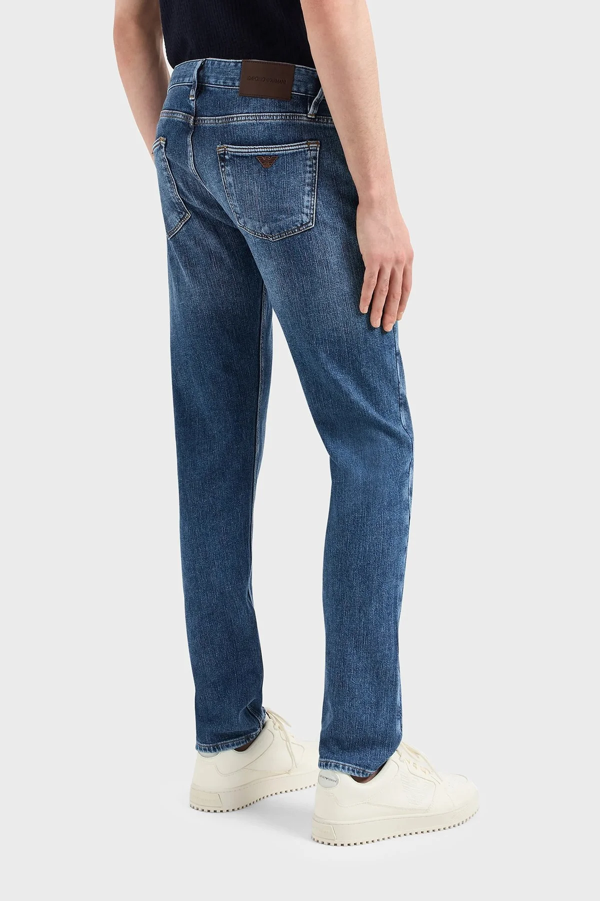 Emporio Armani J75 Slim Fit Düşük Bel Jeans Erkek Kot Pantolon 3D1J75 1D01Z 0942 LACİVERT - 3